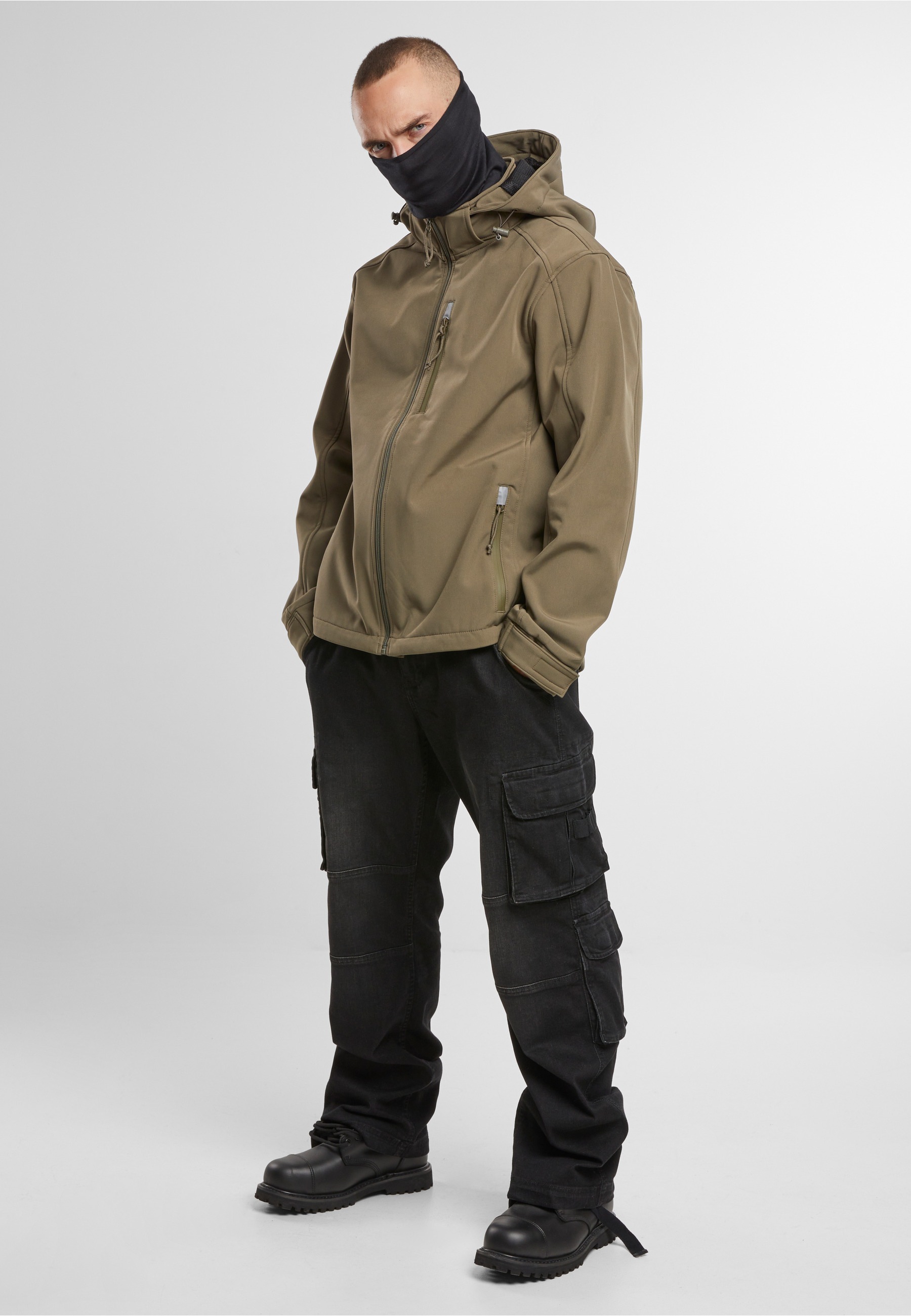 Brandit Allwetterjacke »Brandit Softshelljacket Hurricane« 1 Stk. tlg. mit Kapuze