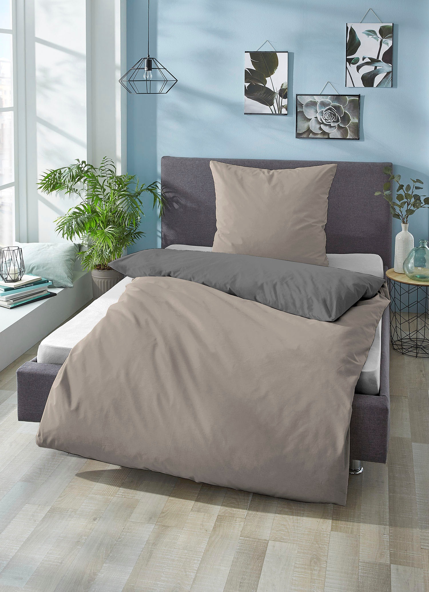 Biberna Wendebettwäsche "Alma in Gr. 135x200, 155x220 oder 200x200 cm" 2 St günstig online kaufen