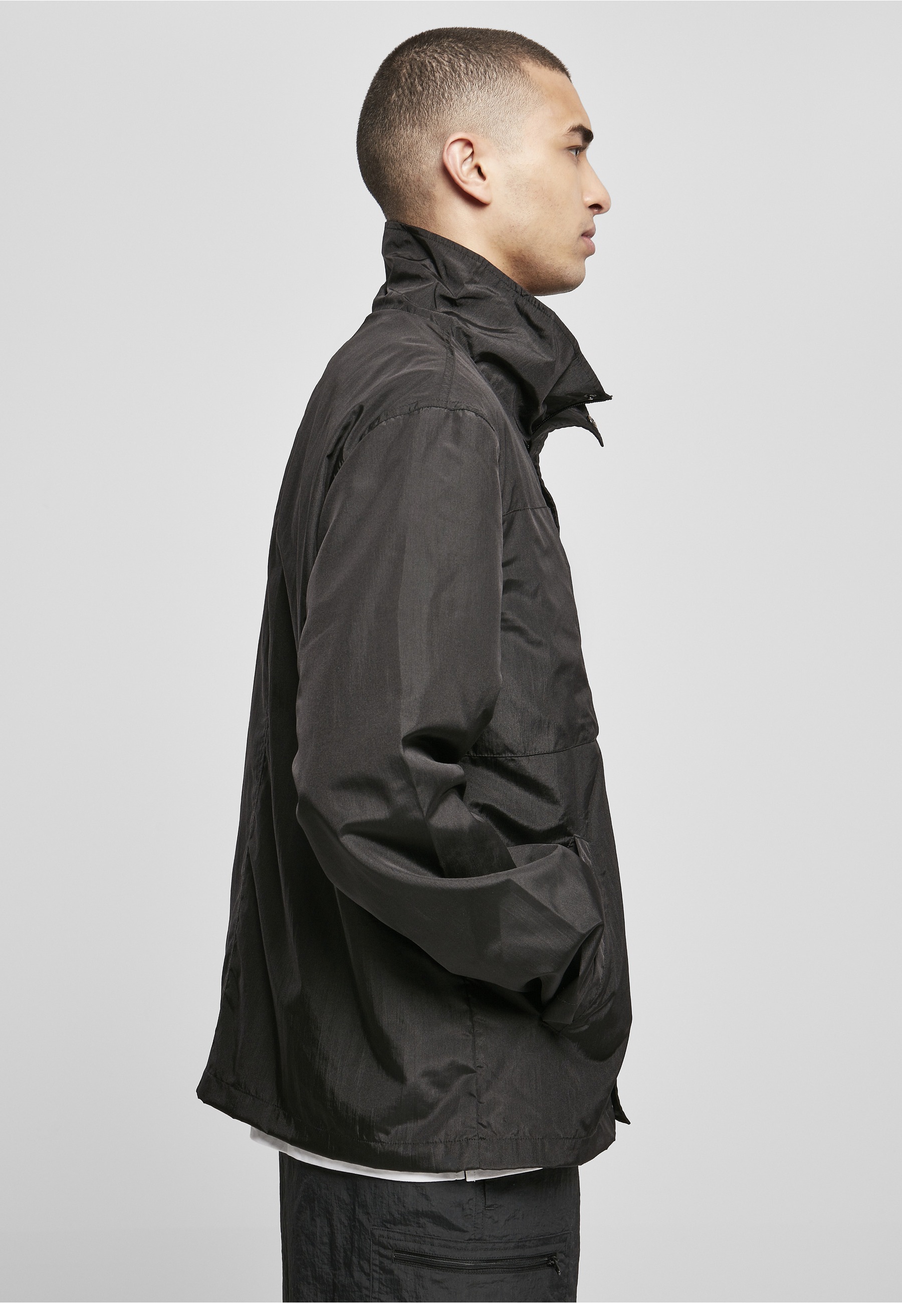 URBAN CLASSICS Langmantel »Urban Classics Herren Double Pocket Nylon Crepe Jacket«