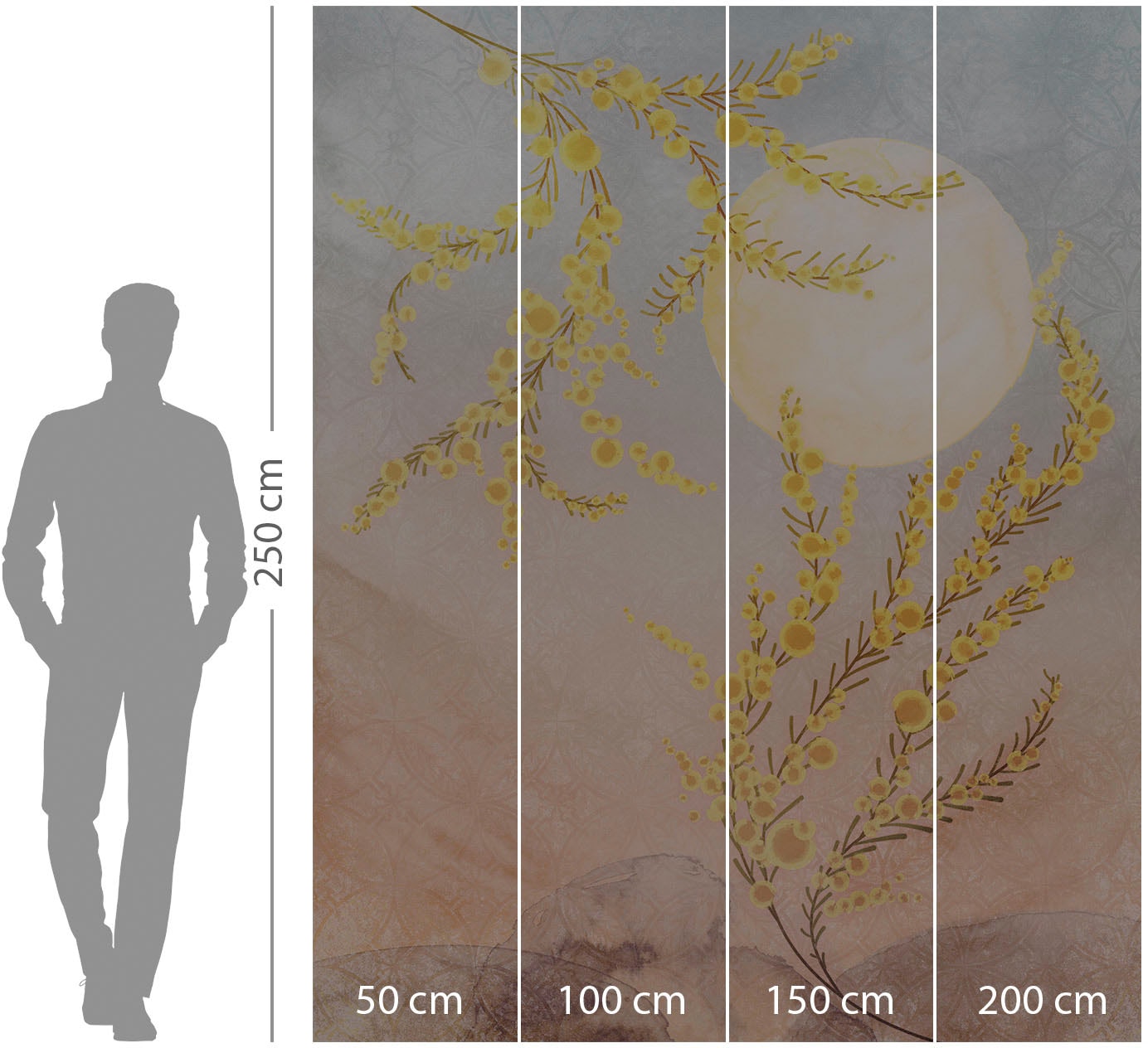 Komar Vliestapete »Digitaldruck Vlies -  Sol - Größe 200 x 250 cm« bedruckt glatt Wohnzimmer, Schlafzimmer