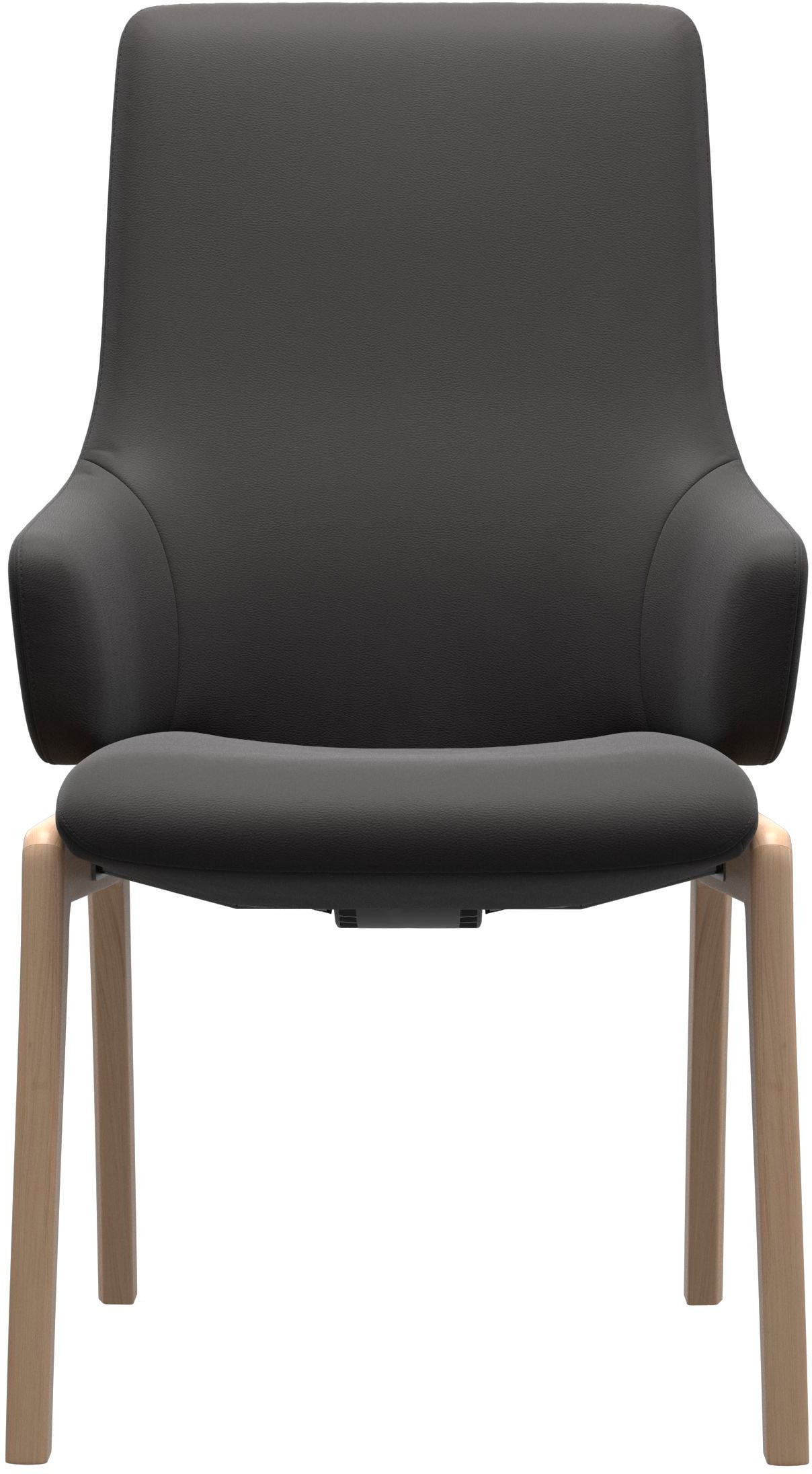 Stressless® Polsterstuhl »Laurel«, Leder PALOMA, High Back mit Armlehne, Größe L, mit abgerundeten Beinen in Eiche