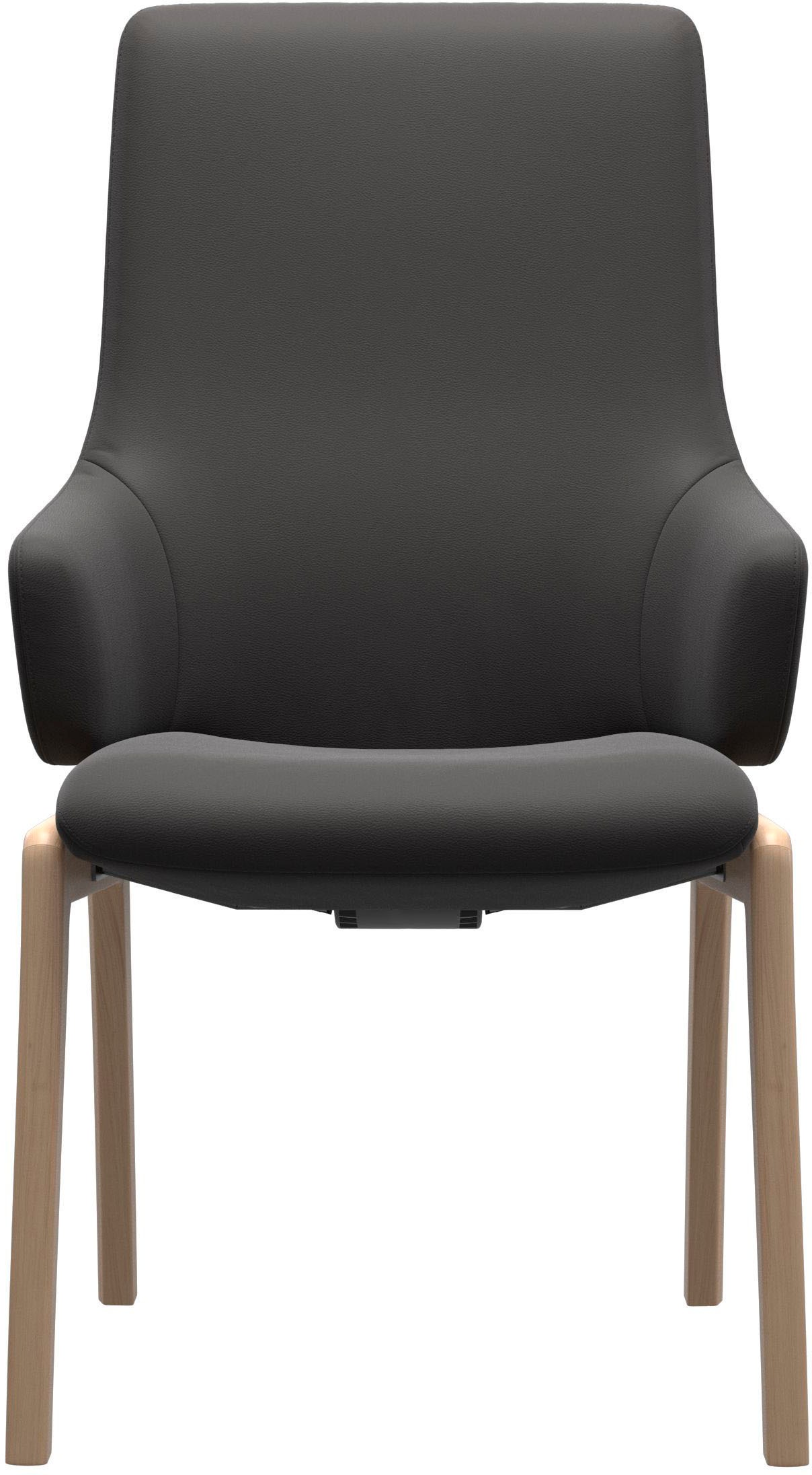 Thumbnail - Stressless Polsterstuhl "Laurel" () High Back mit Armlehne, Größe L, mit abgerundeten Beinen in Schwarz