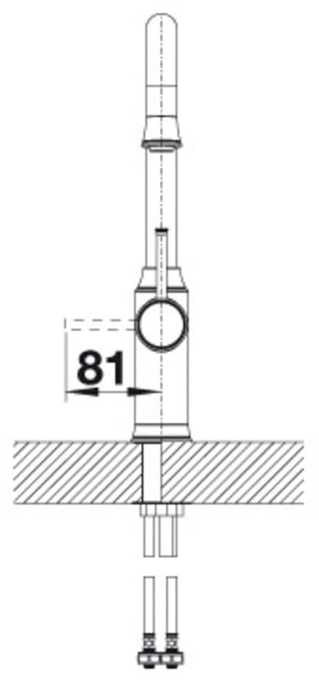 Blanco Küchenarmatur »LIVIA-S« Hochdruck, mit ausziehbarem Auslauf