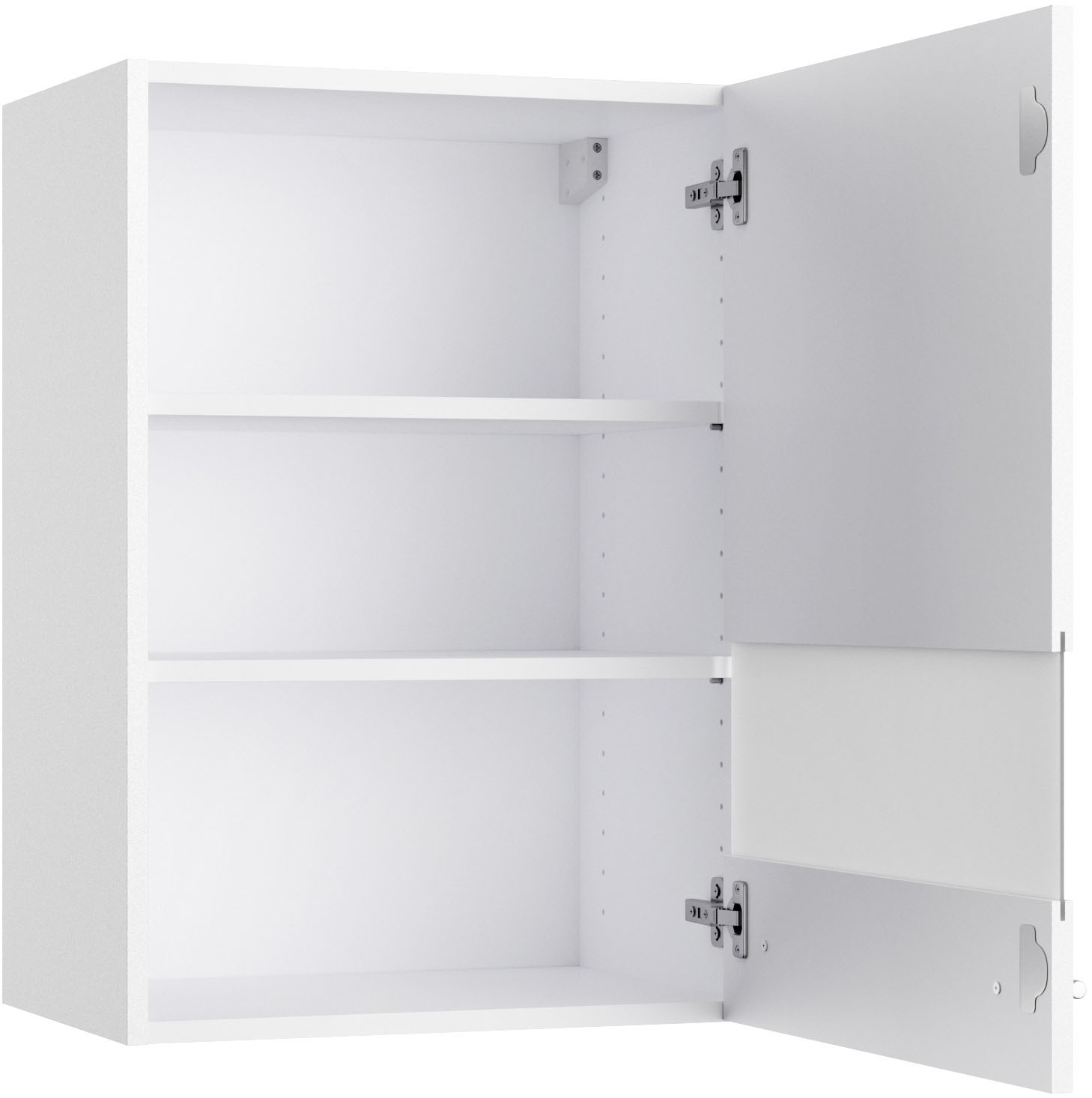 Thumbnail - KOCHSTATION Hängeschrank "KS-Bern2", Breite 50 cm, 1 Tür, 2 Einlegeböden, Front mit Milchglas-Einsatz