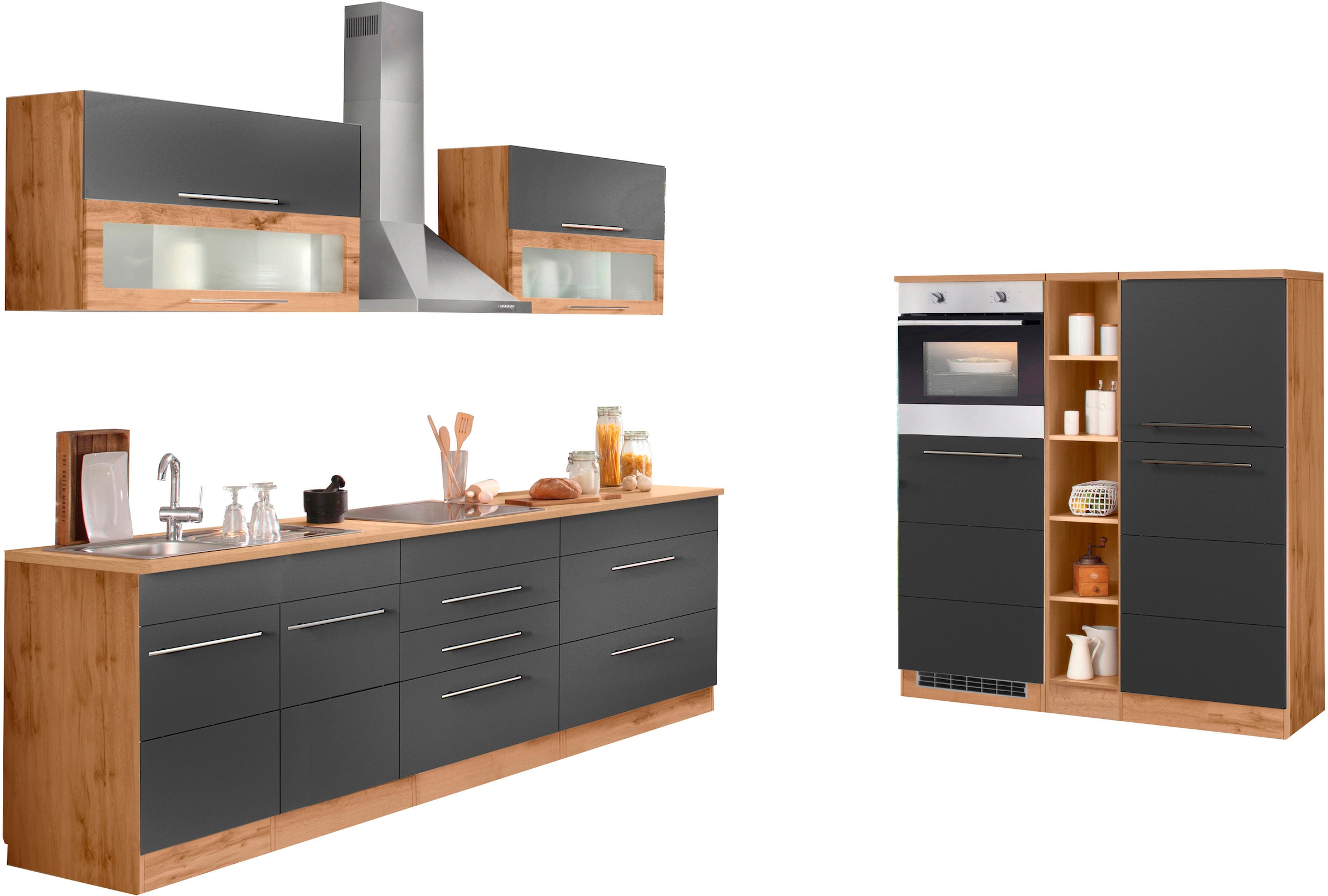 KOCHSTATION Küchenzeile "KS-Wien" Breite 430 cm, wahlweise mit E-Geräten un günstig online kaufen