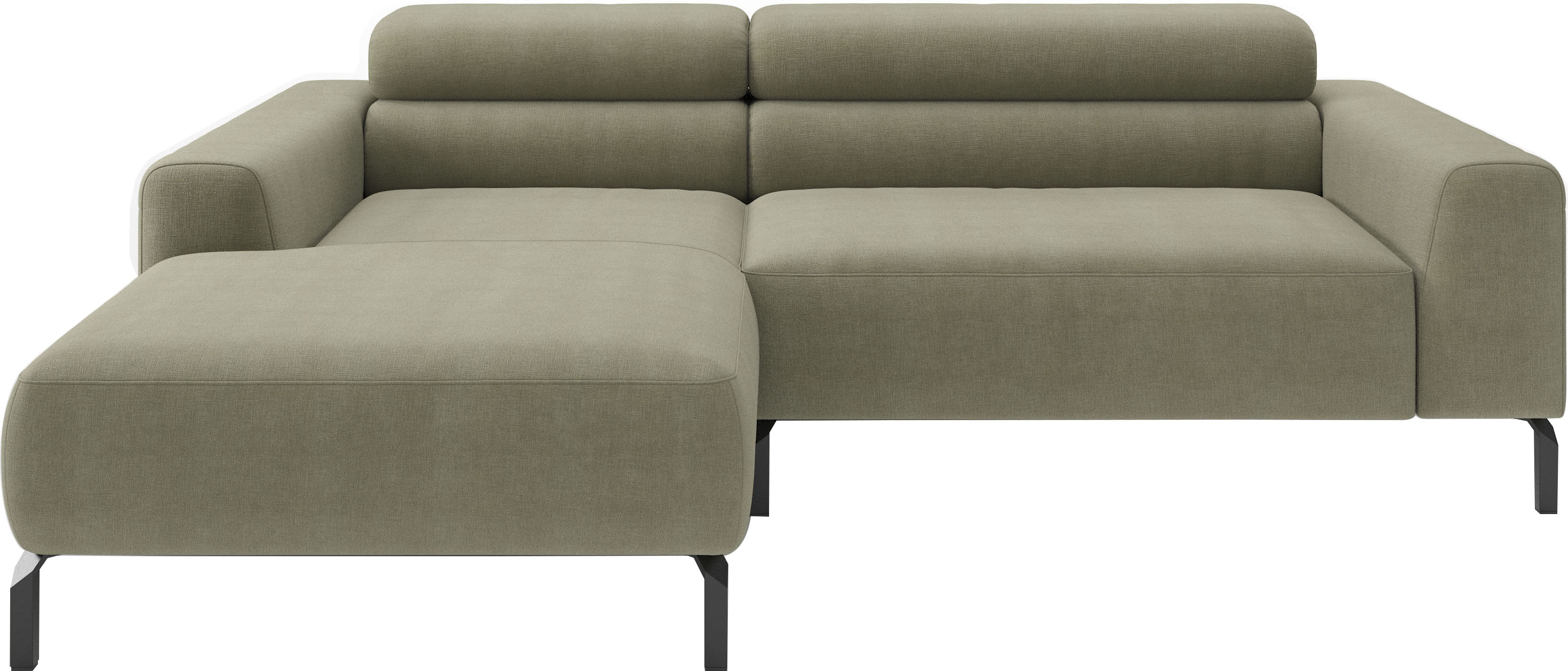 Home affaire Ecksofa "Ecksofa, L-Form, incl. Kopfteilverstellung, Breite 223 cm" wahlweise elektrische Sitztiefenverstellung