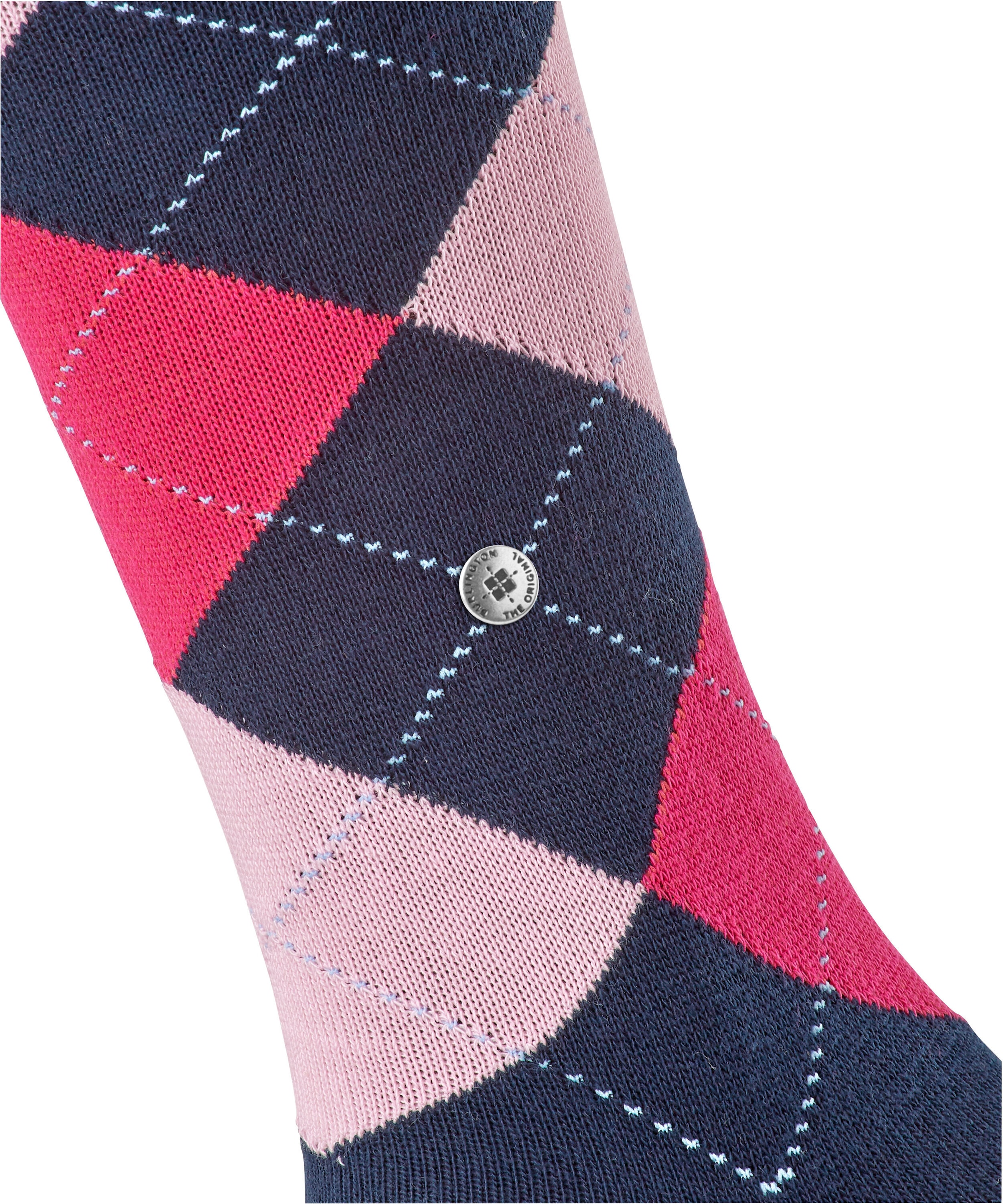 Burlington Kniestrümpfe »Queen« Einheitsgröße 36-41, Argyle-Muster, gekämmte Baumwolle