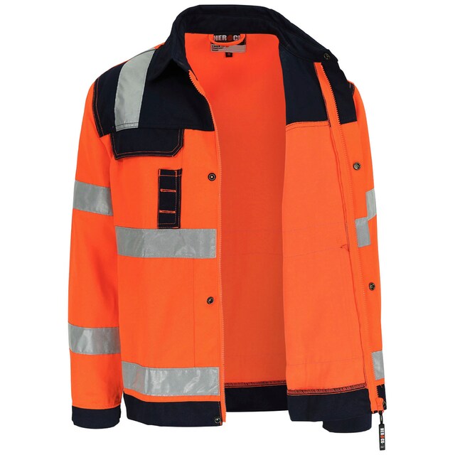 Herock Arbeitsjacke »Hydros Hochsichtbar Jacke«, Hochwertig, 5 Taschen,  eintellbare Bündchen, 5cm reflektierende Bänder für kaufen | BAUR