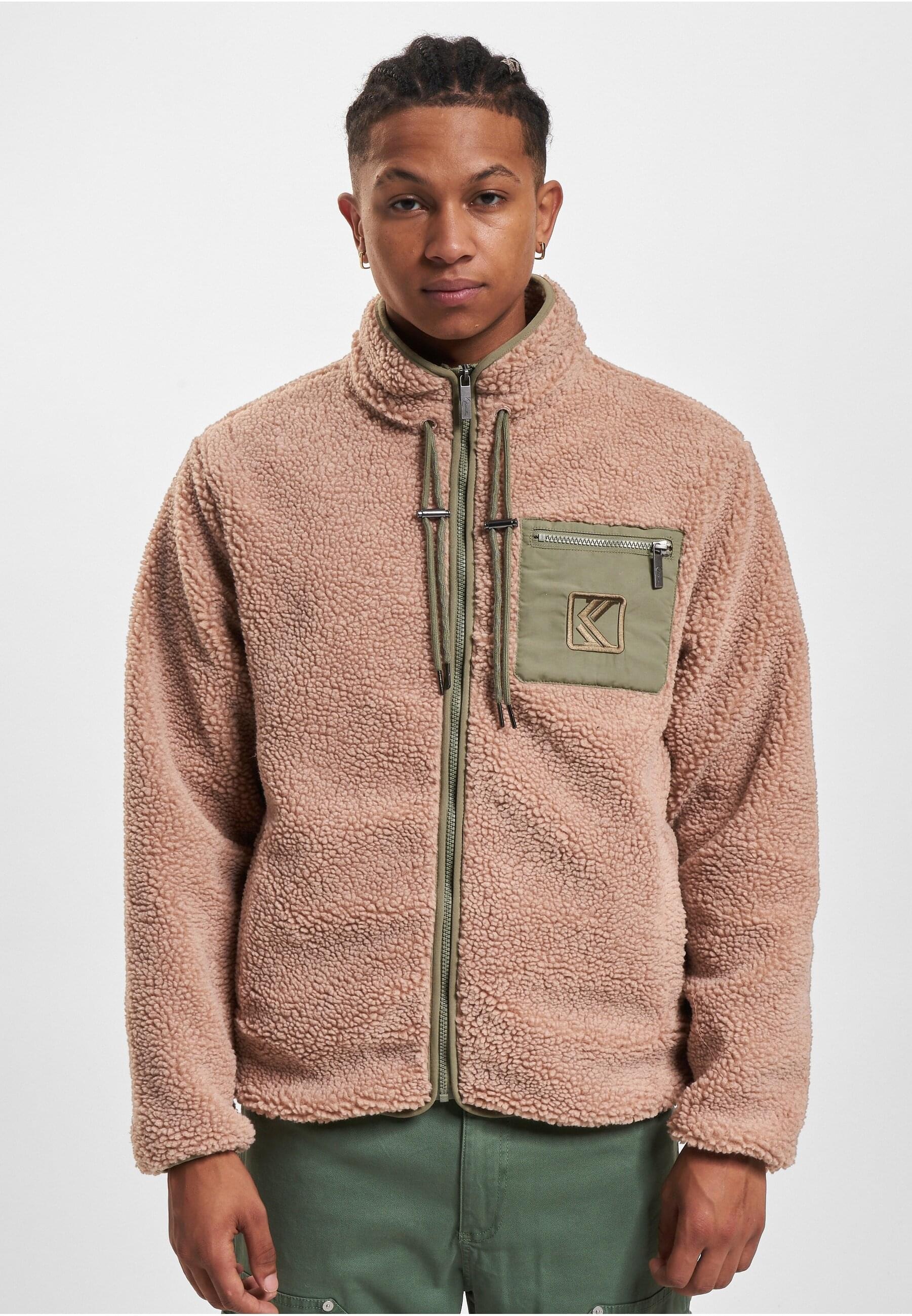 Karl Kani Winterjacke »Karl Kani Herren KM234-007-1 KK OG Teddy Trackjacket«, (1 St.), ohne Kapuze