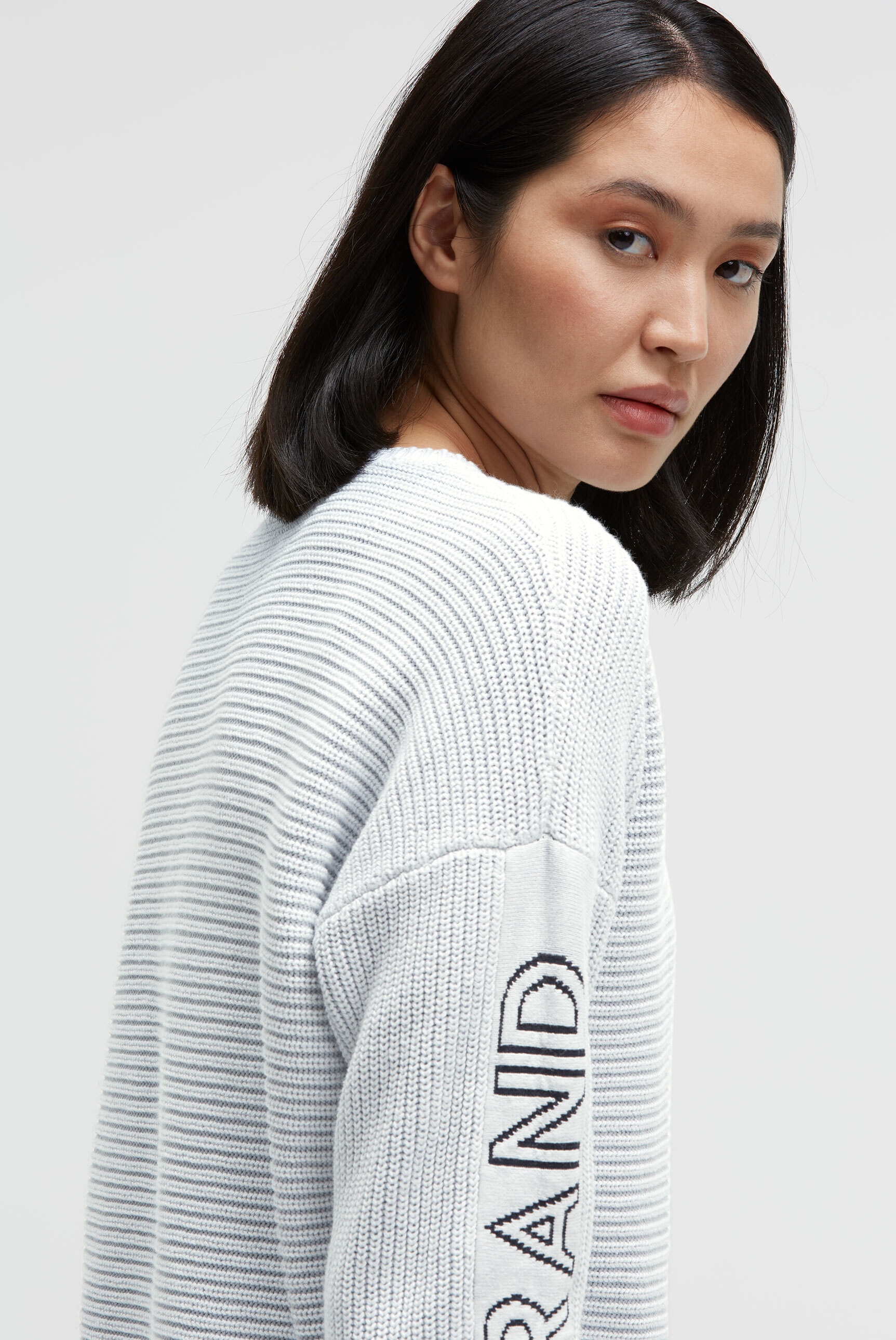 SOCCX Rundhalspullover aus Baumwolle