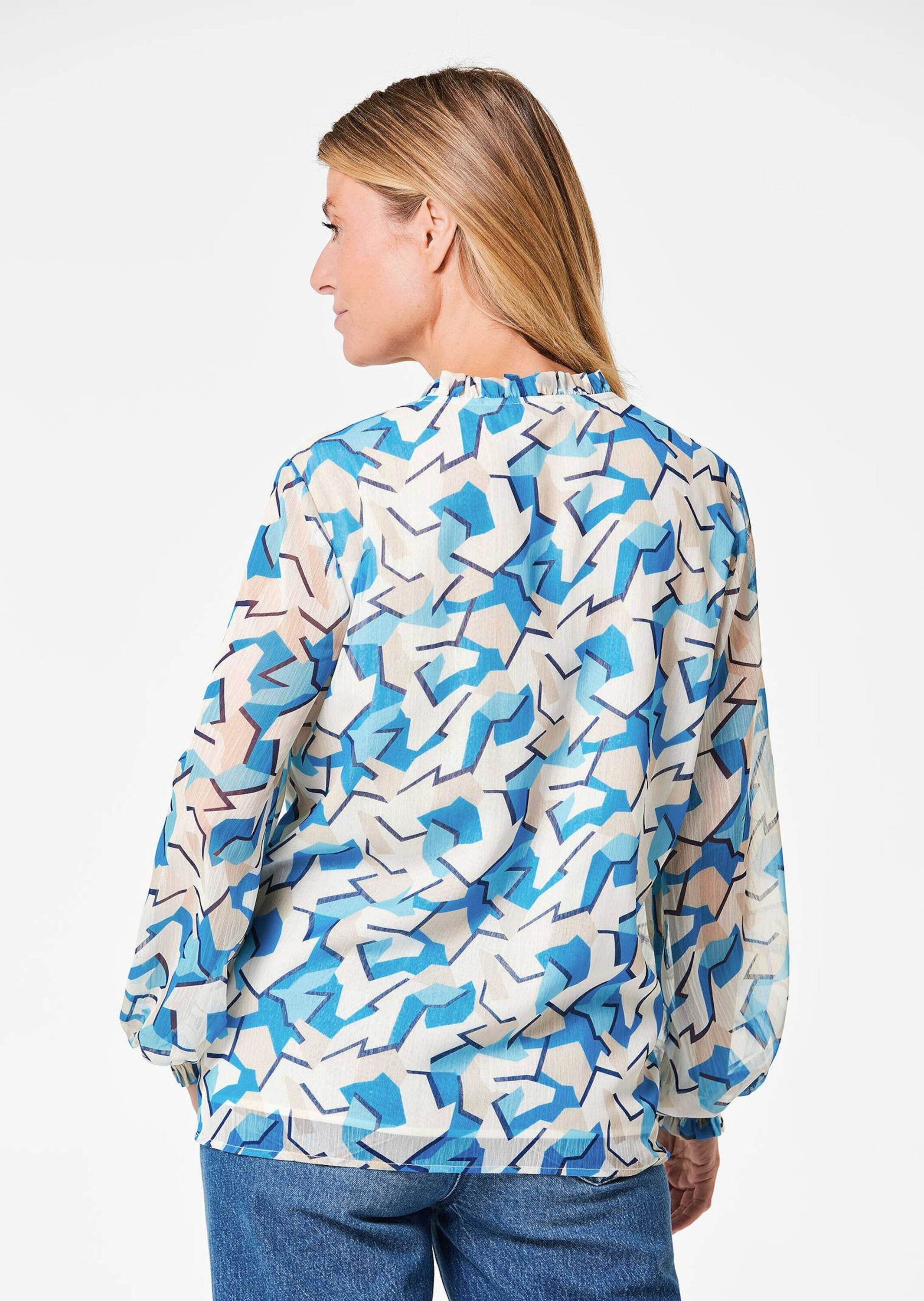 GOLDNER Chiffonbluse »Kurzgröße Bluse«