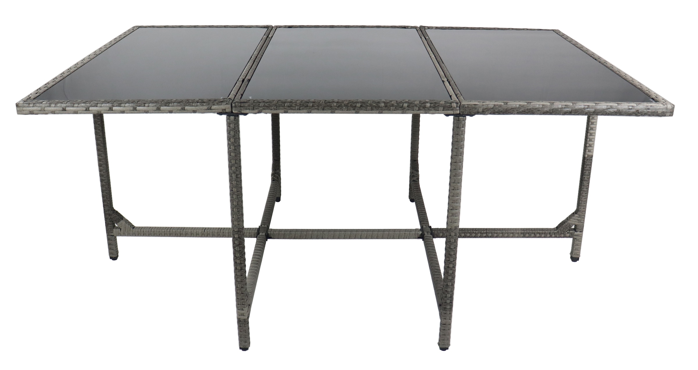 VCM Gartentisch »VCM Gartentisch | Tisch aus Rattan | Maße ca. H. 74 x B. 170 x T. 110 cm | Gartentisch | Gartenmöbel ¿ Raloso 170x110«, (Raloso)