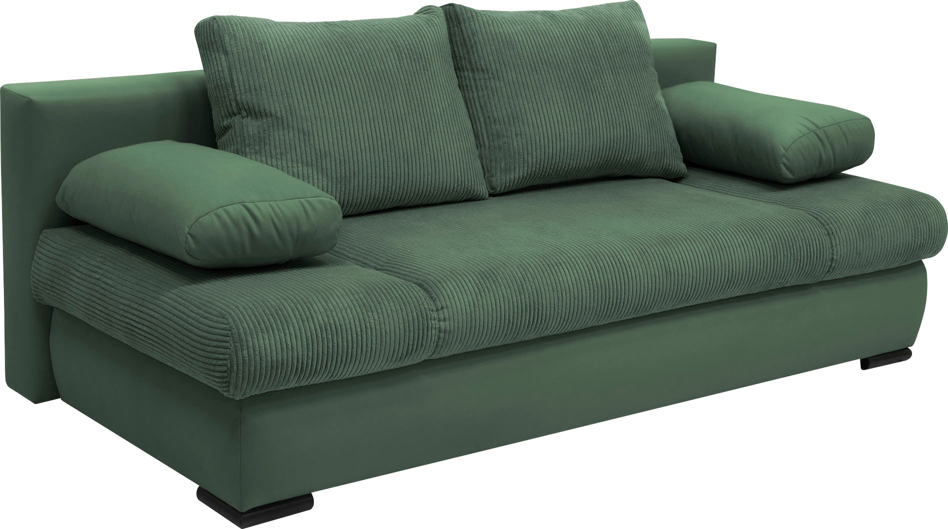 COLLECTION AB Schlafsofa »Chicago«, mit Bettfunktion und Bettkasten, im Cord-Samt Mix
