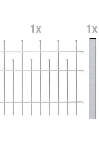 Alberts Metallzaun »Madrid« Anbauset 495x200 c...