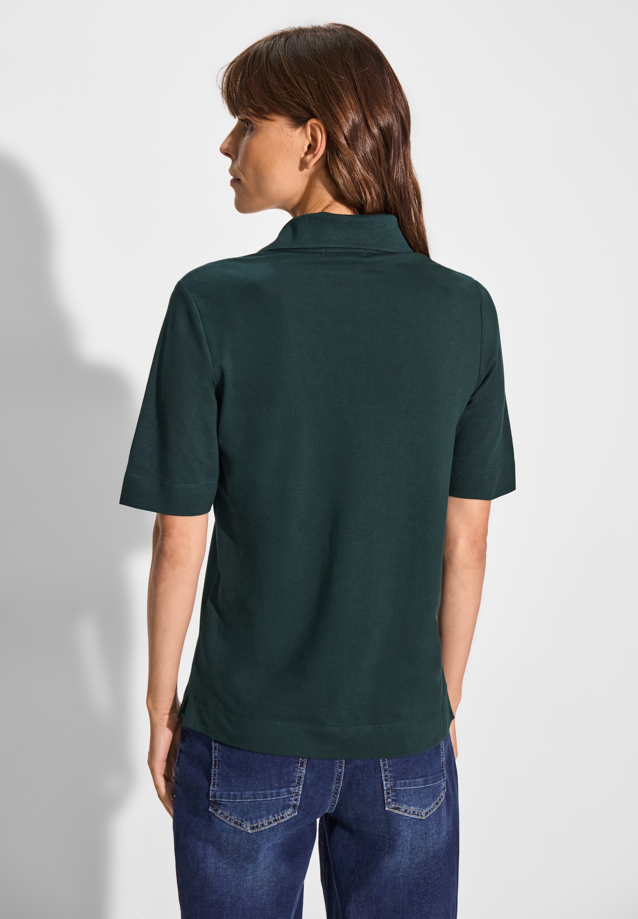 Cecil Poloshirt, aus softem Materialmix