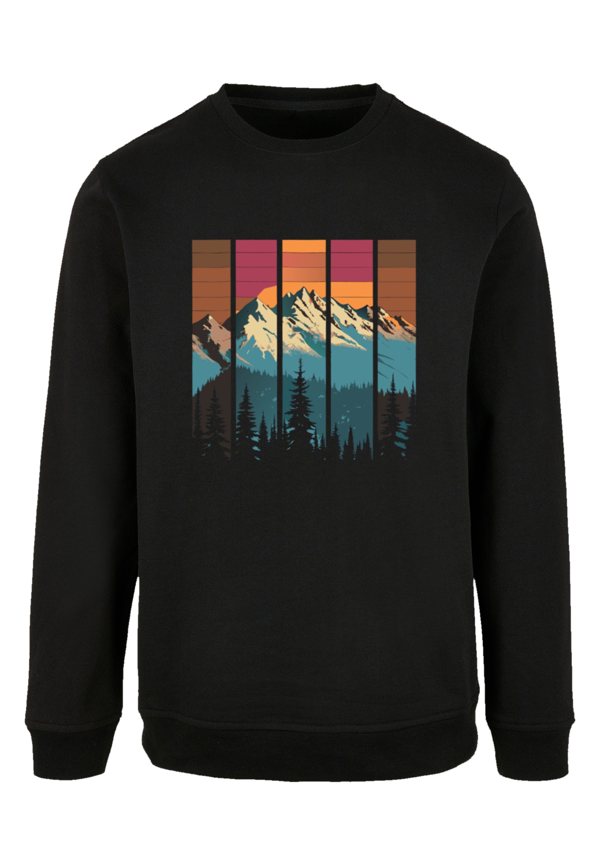 F4NT4STIC Sweatshirt »Berg Sonnenuntergang Retro«, Premium Qualität