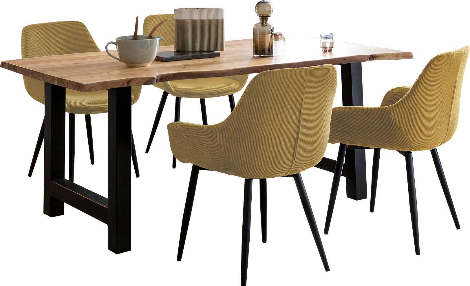 SalesFever Essgruppe, (Set, 5 tlg.), Massivholz geölt und zweifach gewachst