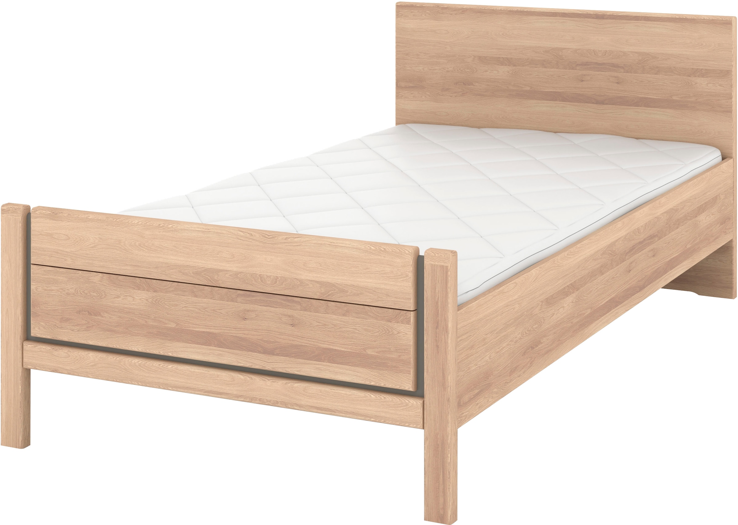 Musterring Holzbett "Sorrent, Bettgestell, Bettrahmen, teilmassiv Eiche", ( günstig online kaufen