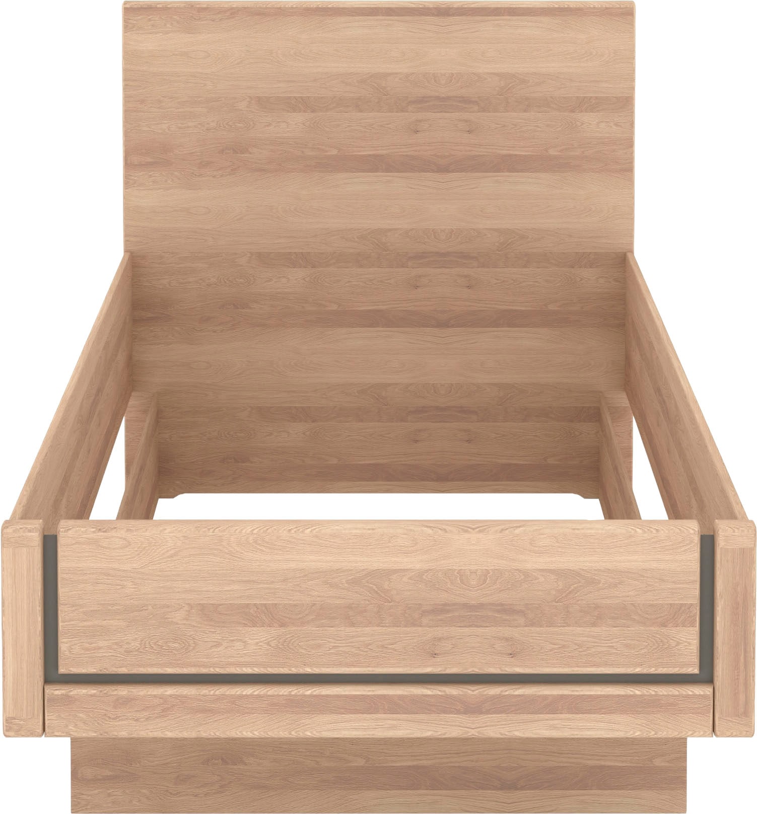 Musterring Holzbett »Sorrent, Bettgestell, Bettrahmen, teilmassiv Eiche« MADE IN GERMANY,  Eiche teilmassiv, Liegehöhenverstellung, in schwebender Optik