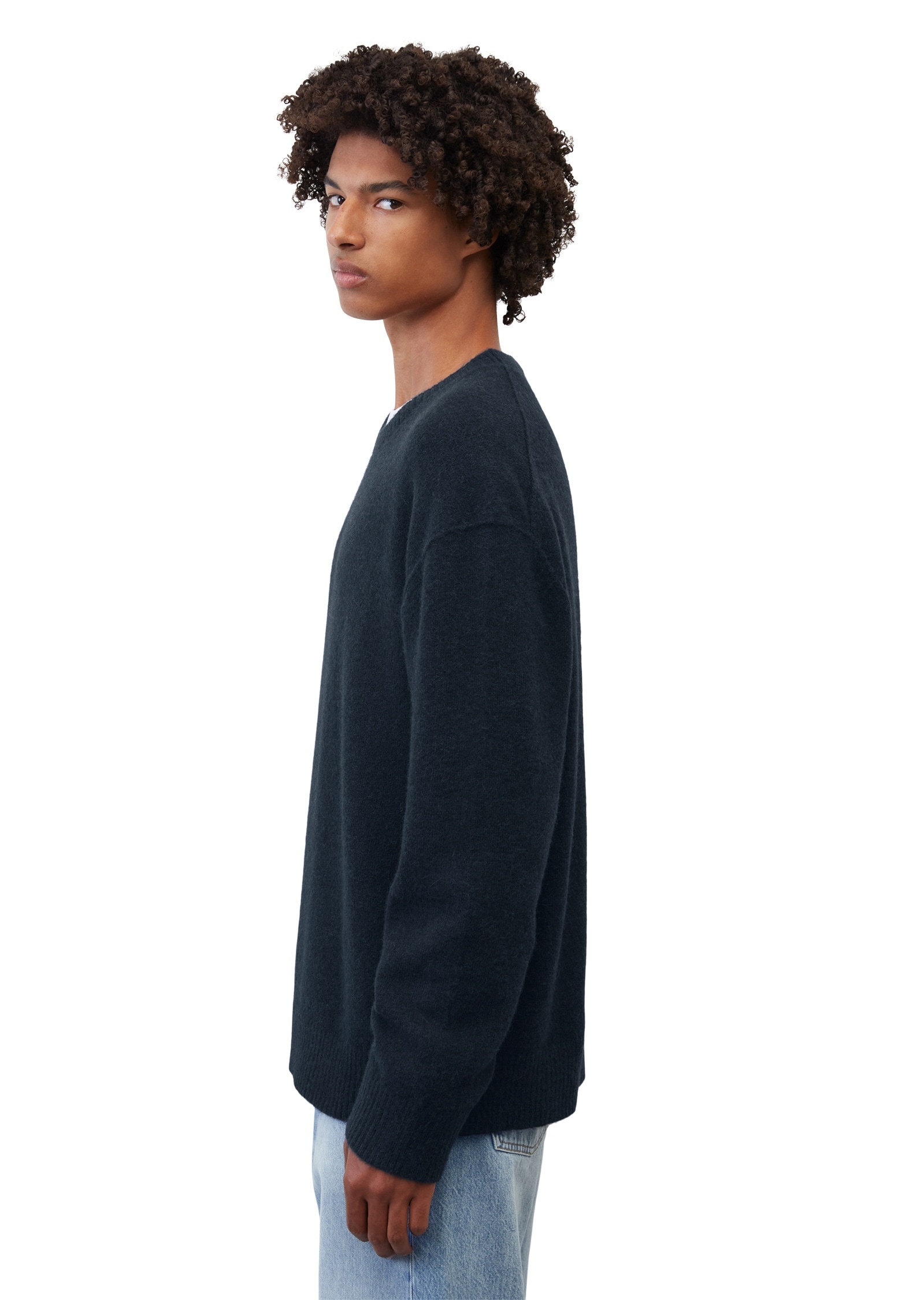 Marc O'Polo DENIM Rundhalspullover »aus weichem Alpaca-Wool-Bend«