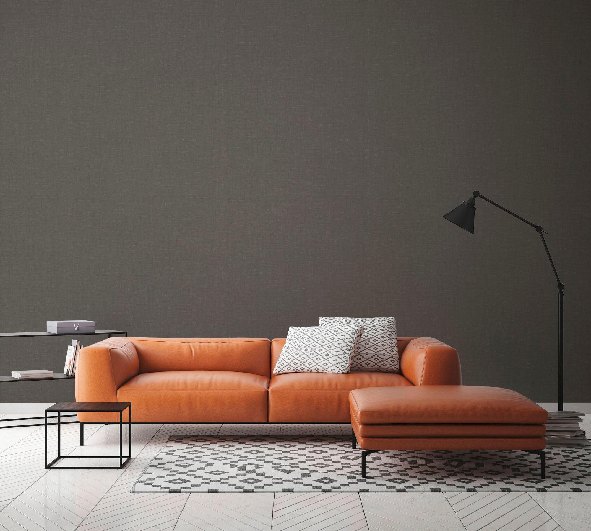 A.S. Création Vliestapete "Nara Einfarbig" gemustert matt neutral leicht strukturiert Unitapete Tapeten Wohnzimmer Schlafzimmer Küche modern Flur Design