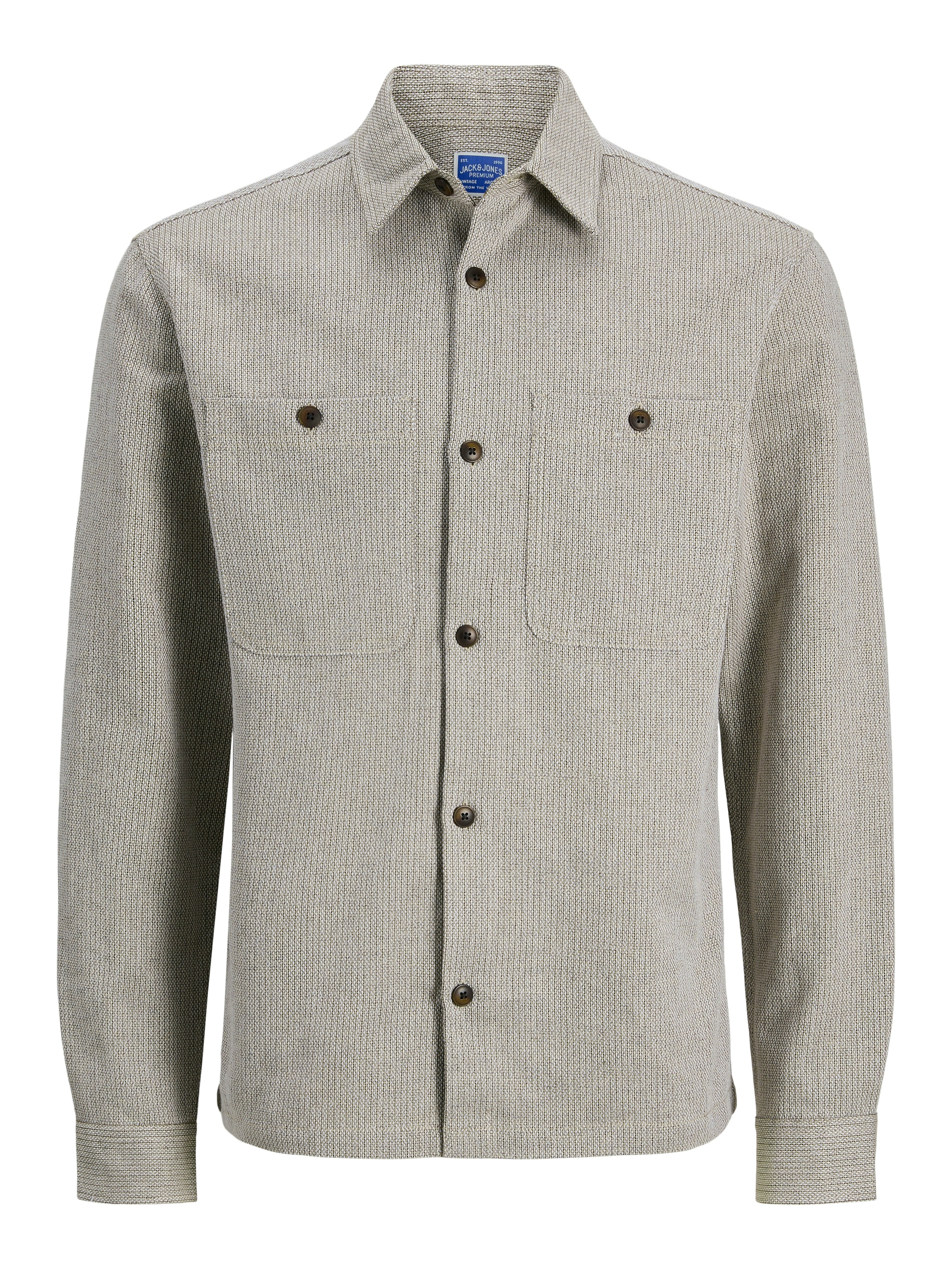 Jack & Jones Langarmhemd »JPRBLURAYLE LINEN BL. SOLID LS SHIRT SN«