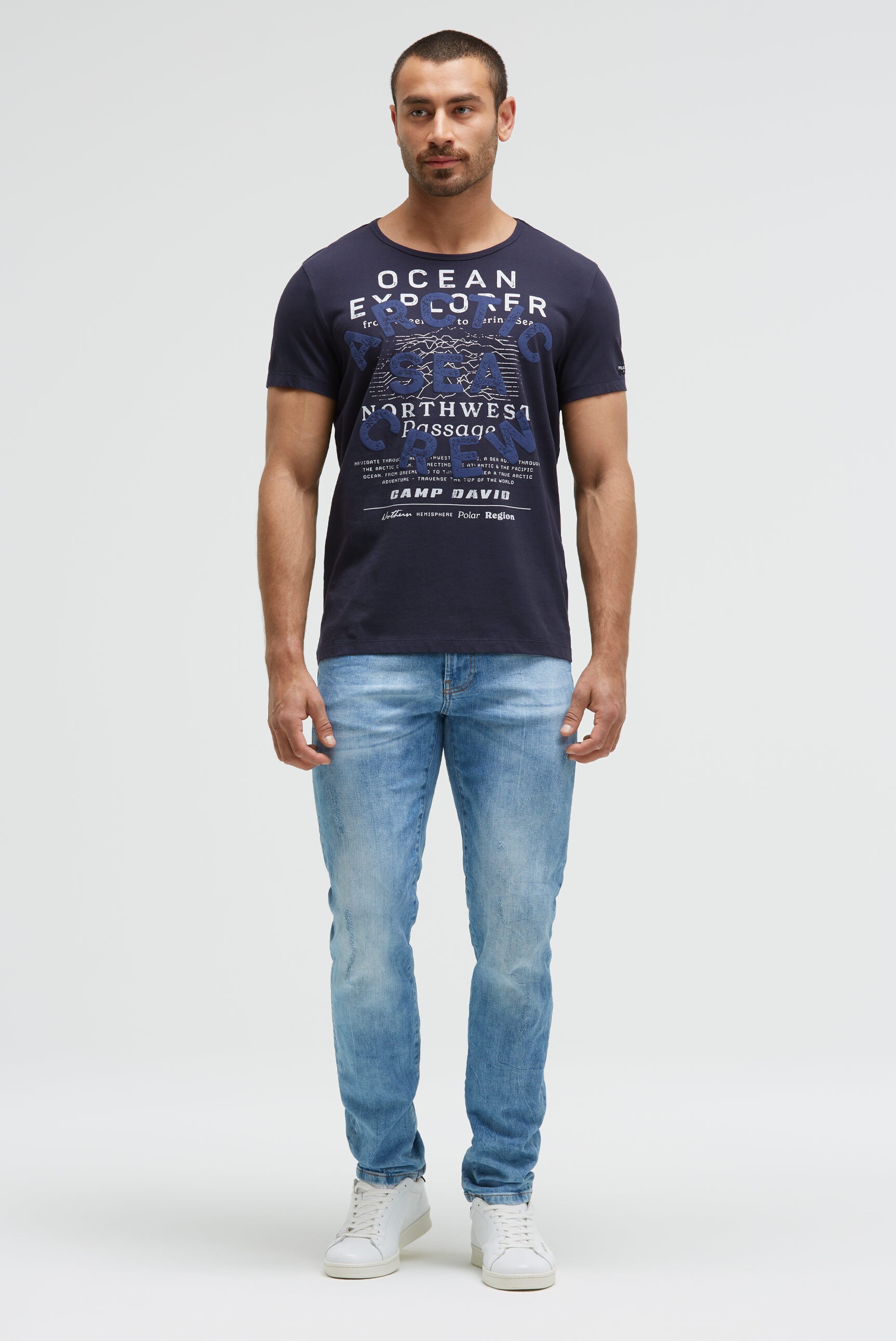 Thumbnail - CAMP DAVID Rundhalsshirt aus Baumwolle