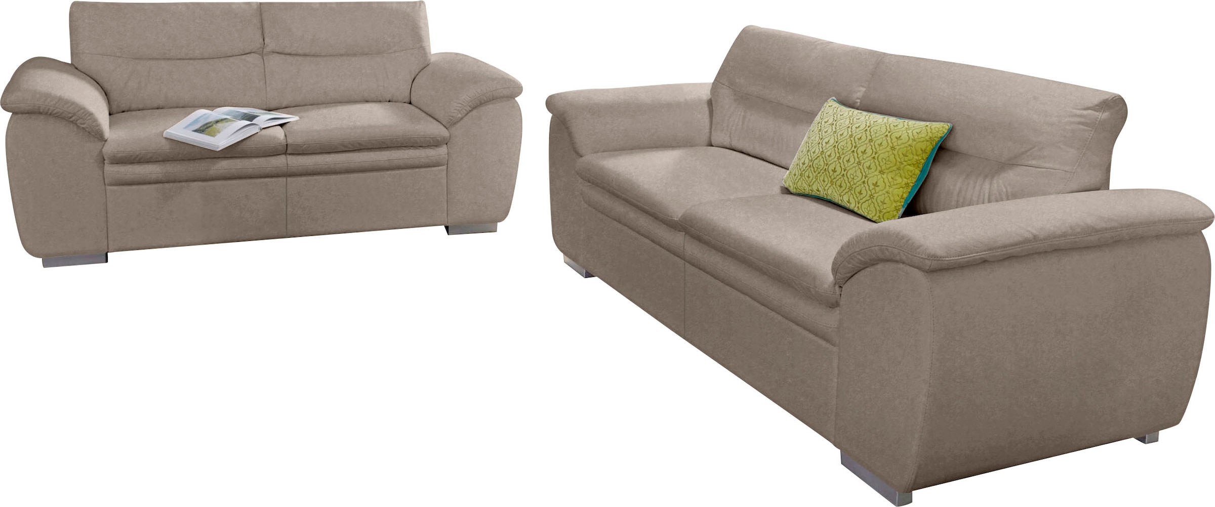 COTTA Polstergarnitur "Leandra", Set bestehend aus: 2-Sitzer & 2,5-Sitzer günstig online kaufen