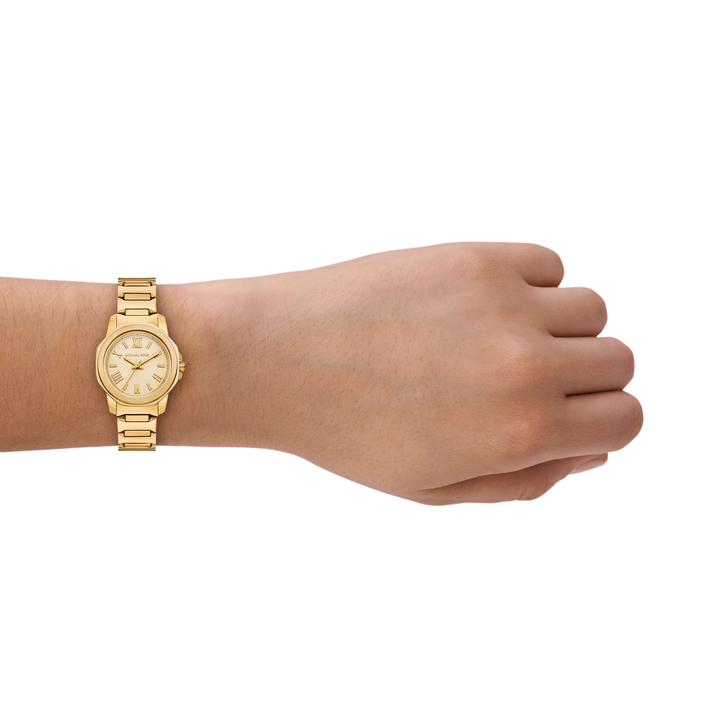 MICHAEL KORS Quarzuhr »Prescott« Armbanduhr, Edelstahlarmband, analog