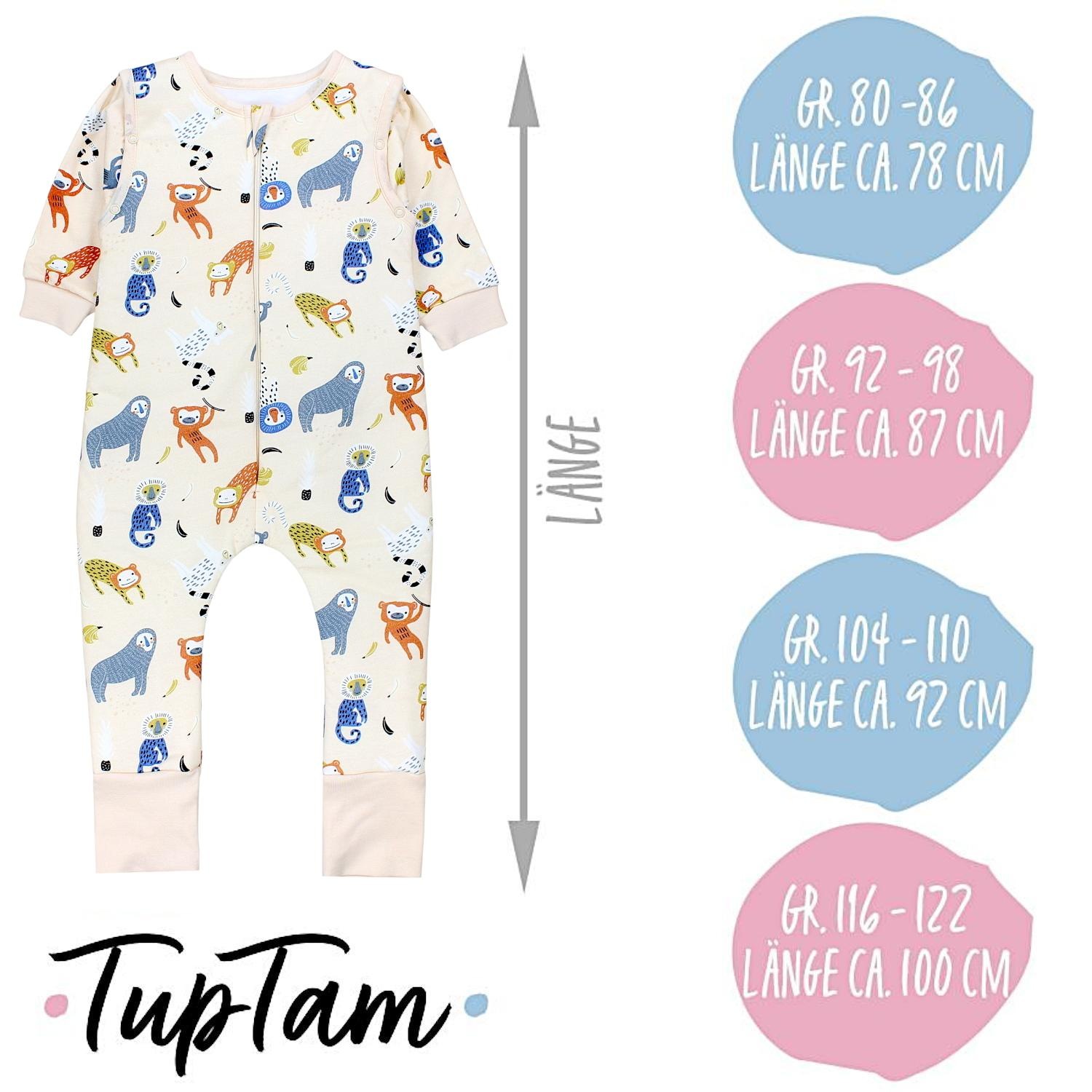 TupTam Babyschlafsack »Schlafsack mit Füßen Babyschlafsäcke mit Beinen und Ärmel«