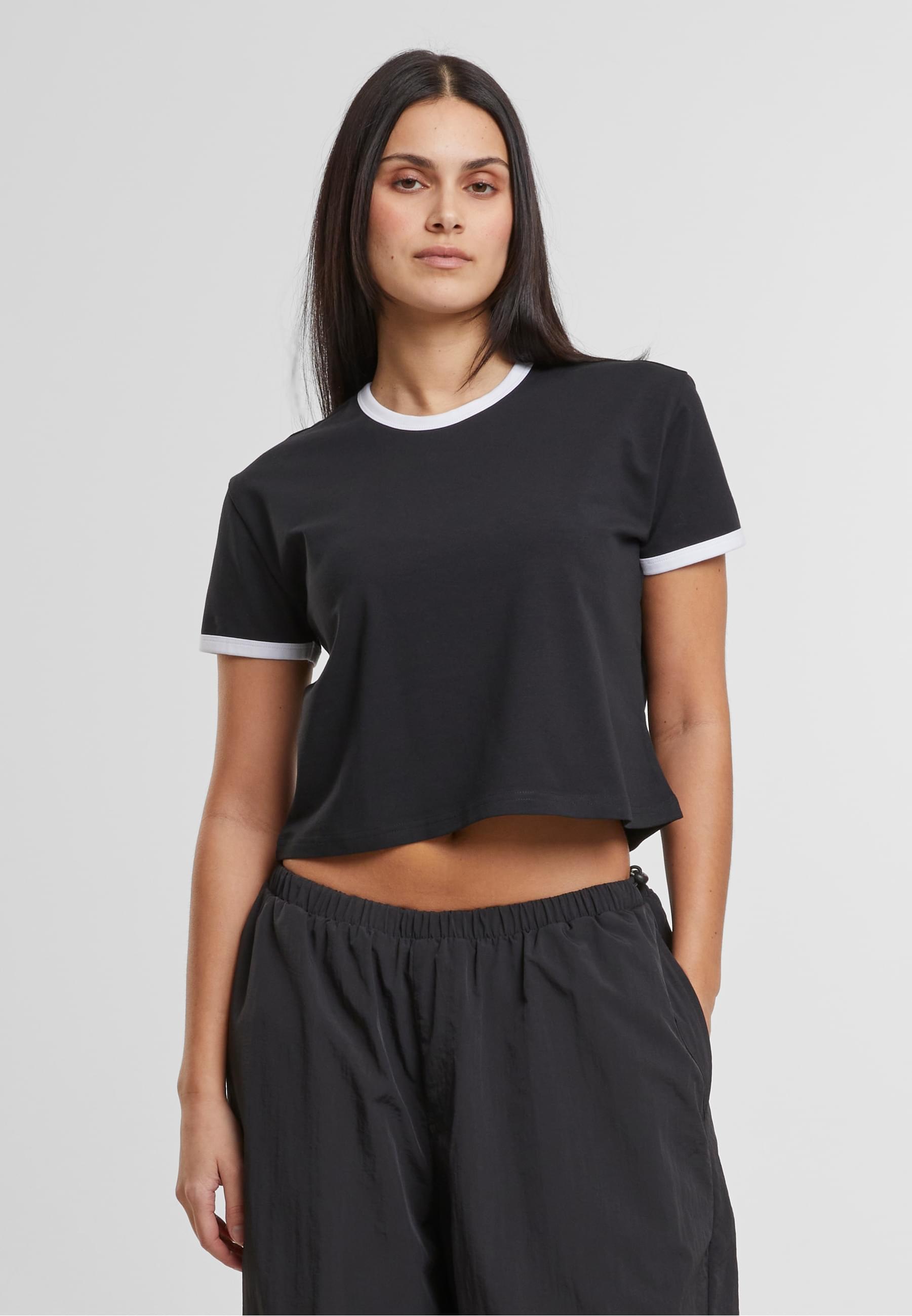 Thumbnail - URBAN CLASSICS T-Shirt "Urban Classics Ladies Contrast Retro T-Shirt", (1 tlg.)