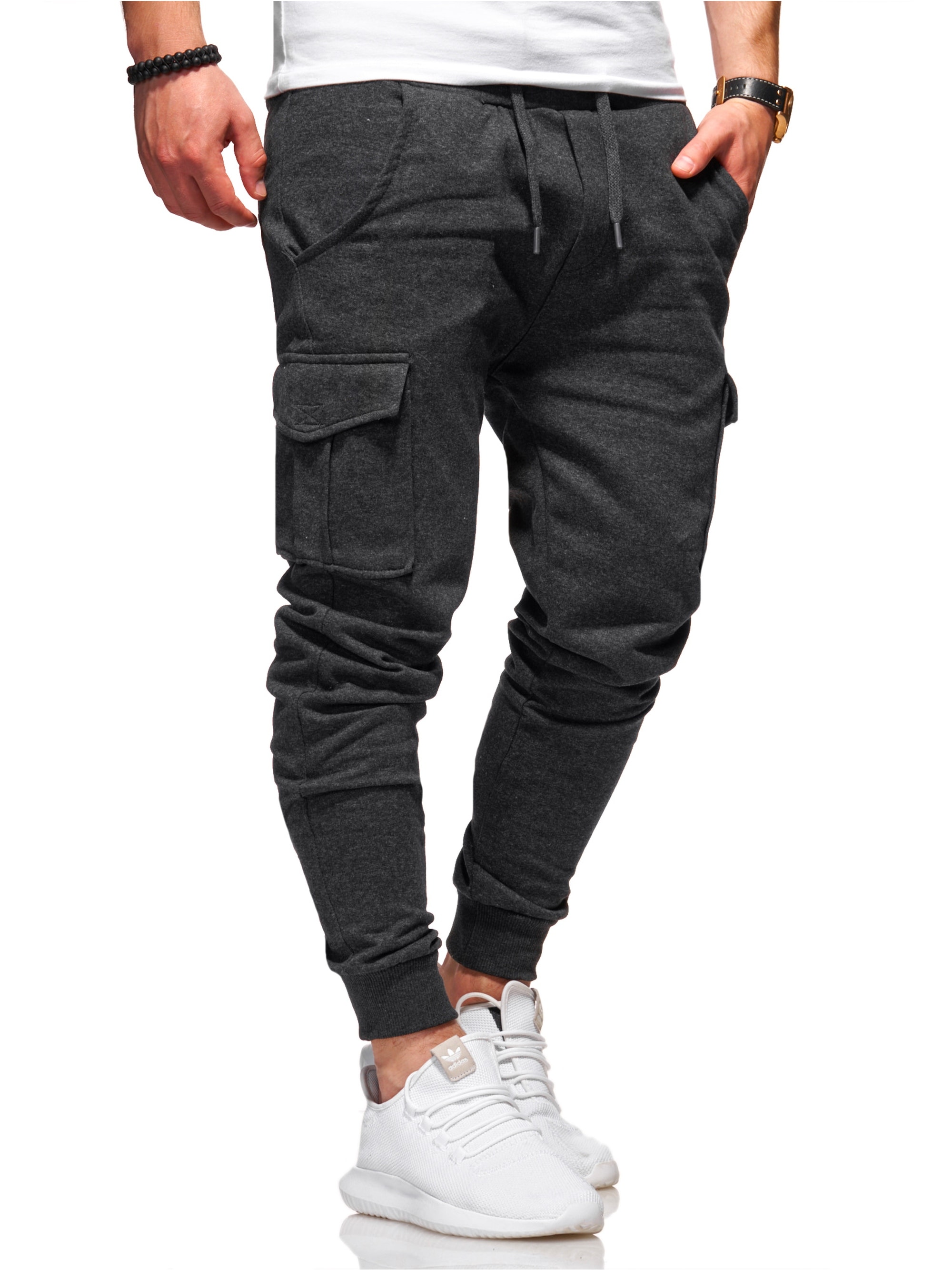 behype Sweathose »Combat«, mit modernen Cargo-Taschen