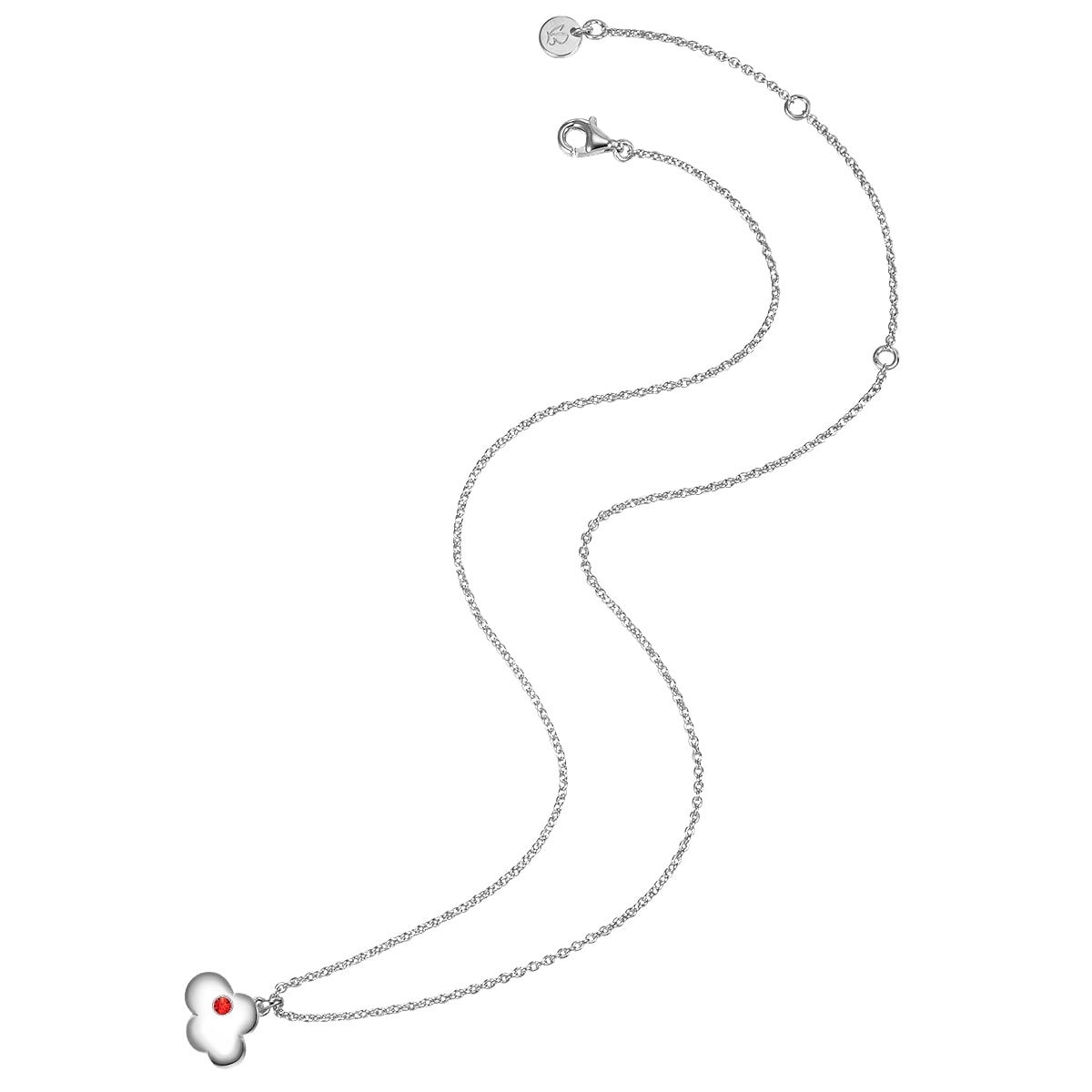 Glanzstücke München Kette mit Anhänger »LLL2« Kette mit Anhänger Sterling Silber Zirkonia rot