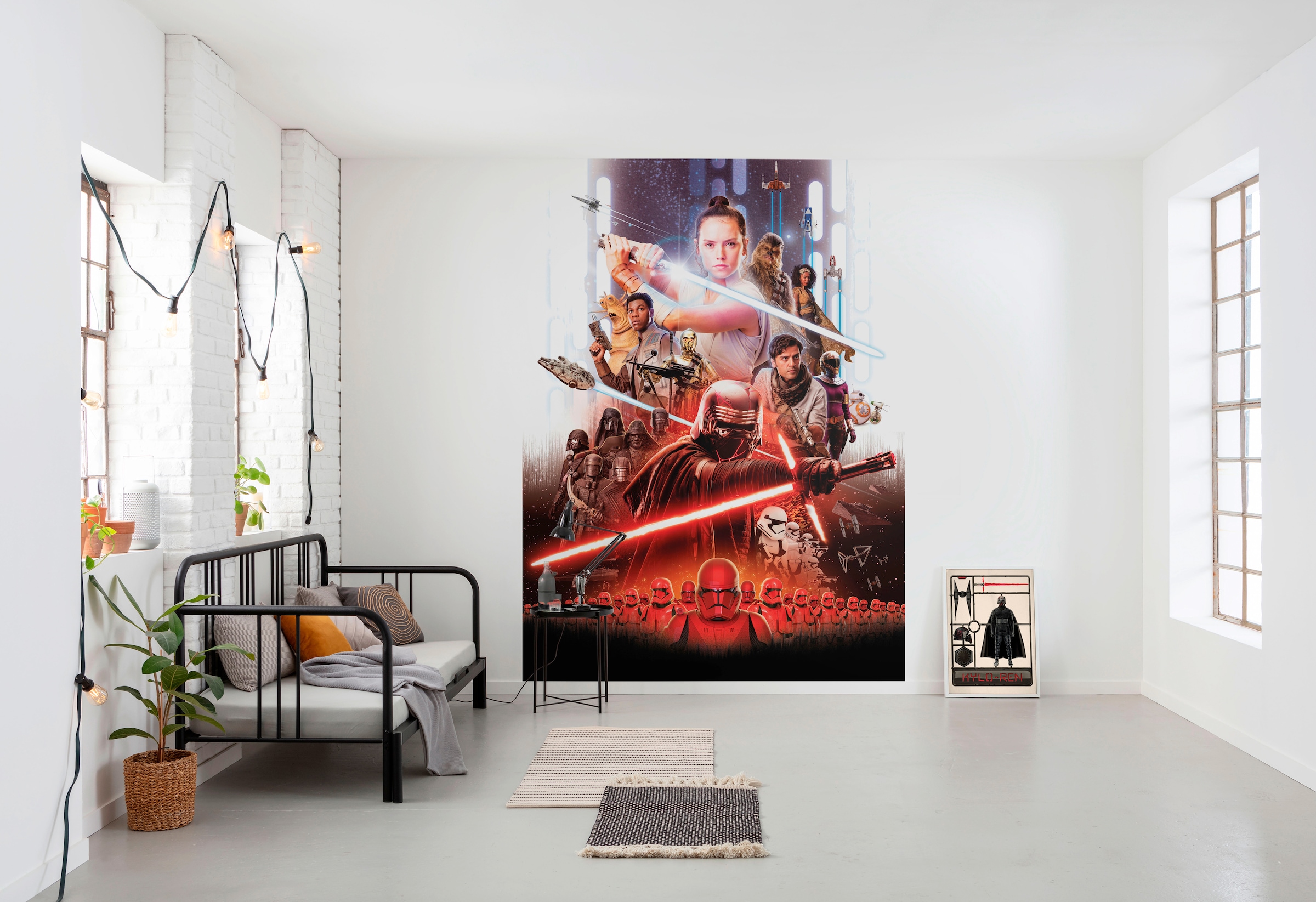 Komar Fototapete »STAR WARS EP9 Movie Poster Rey - Größe 184 x 254 cm«, bedruckt, Kinderzimmer