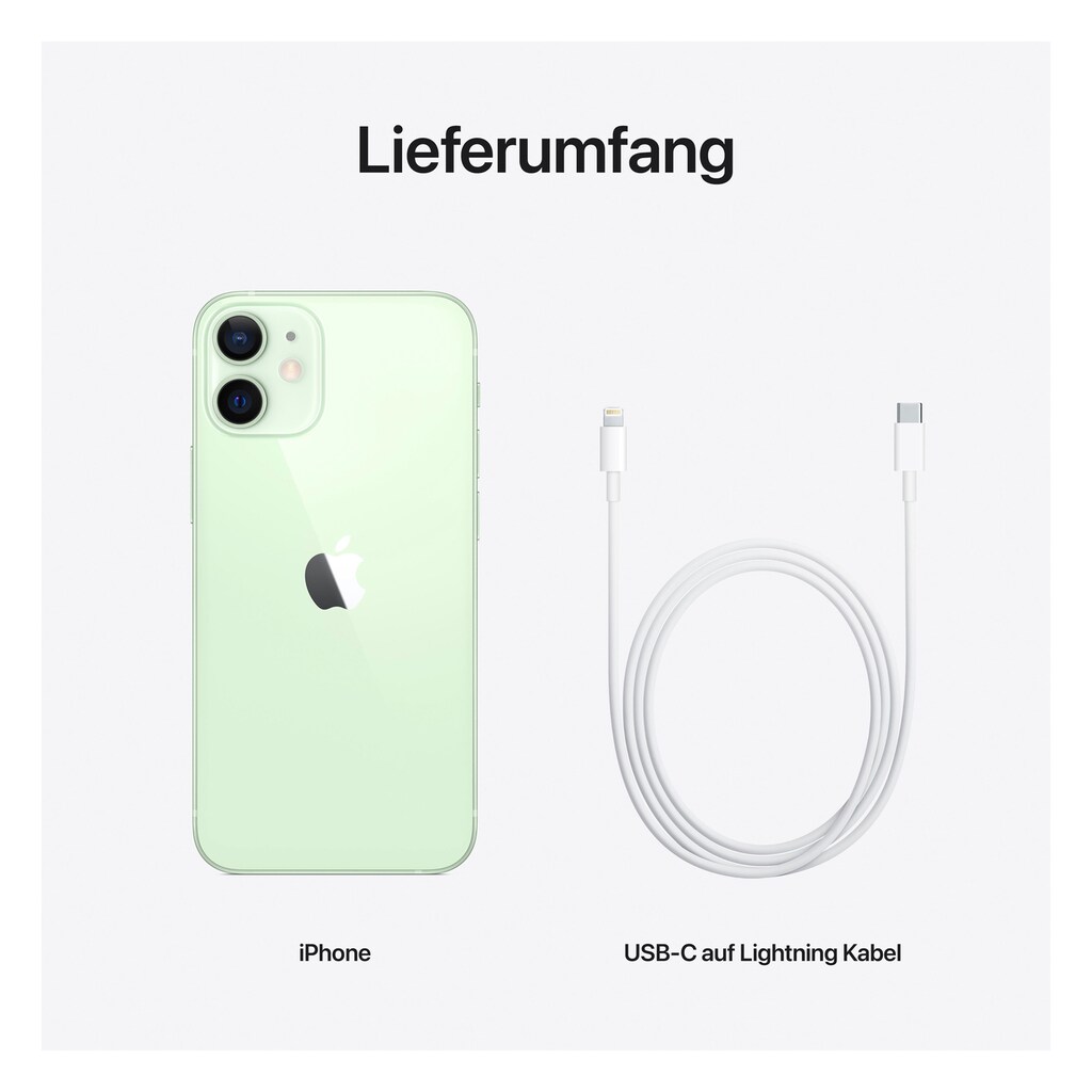 Apple Smartphone »iPhone 12 mini«, grün, 13,7 cm/5,4 Zoll, 128 GB Speicherplatz, 12 MP Kamera