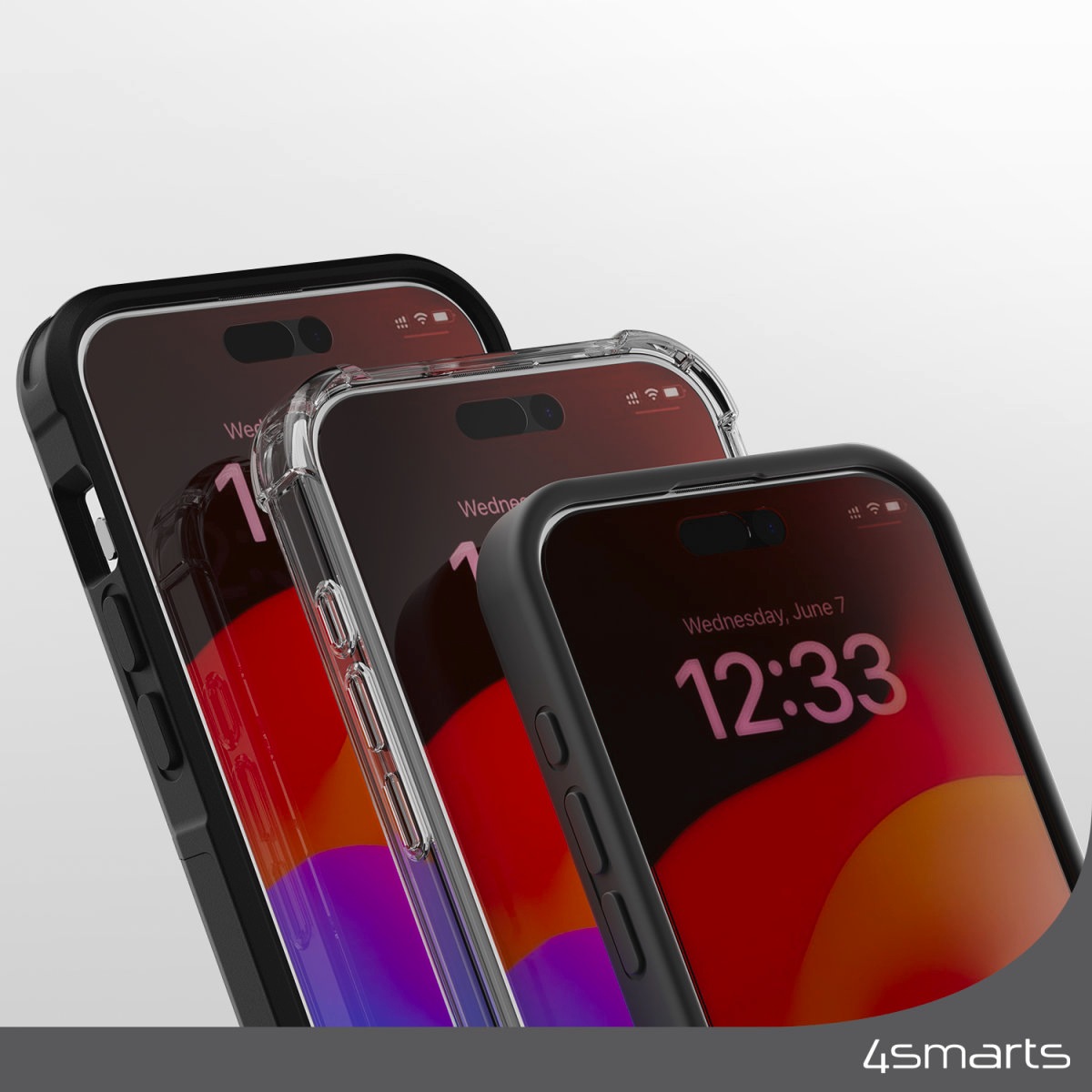 4smarts Displayschutzglas »Second Glass Privacy mit Montagerahmen«, für Apple iPhone 15 Plus, Displayschutzfolie, Schutzfolie, Sichtschutz, kratz- & stoßfest
