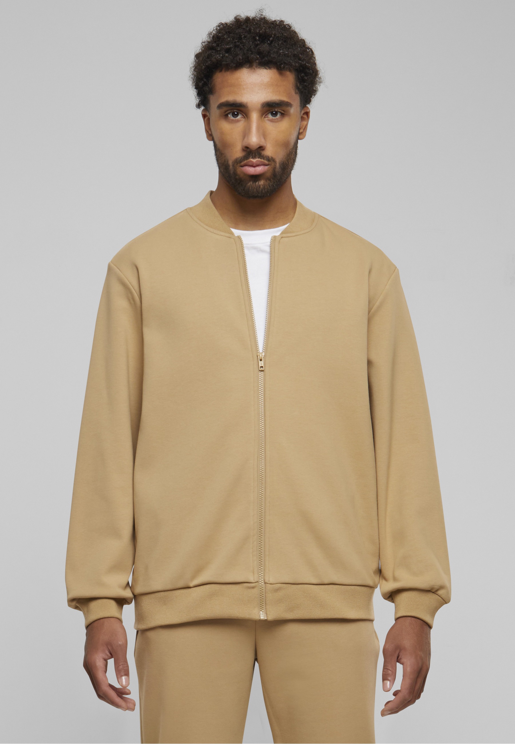 URBAN CLASSICS Collegejacke »Urban Classics Herren Cozy College Jacket« 1 Stk. tlg. ohne Kapuze