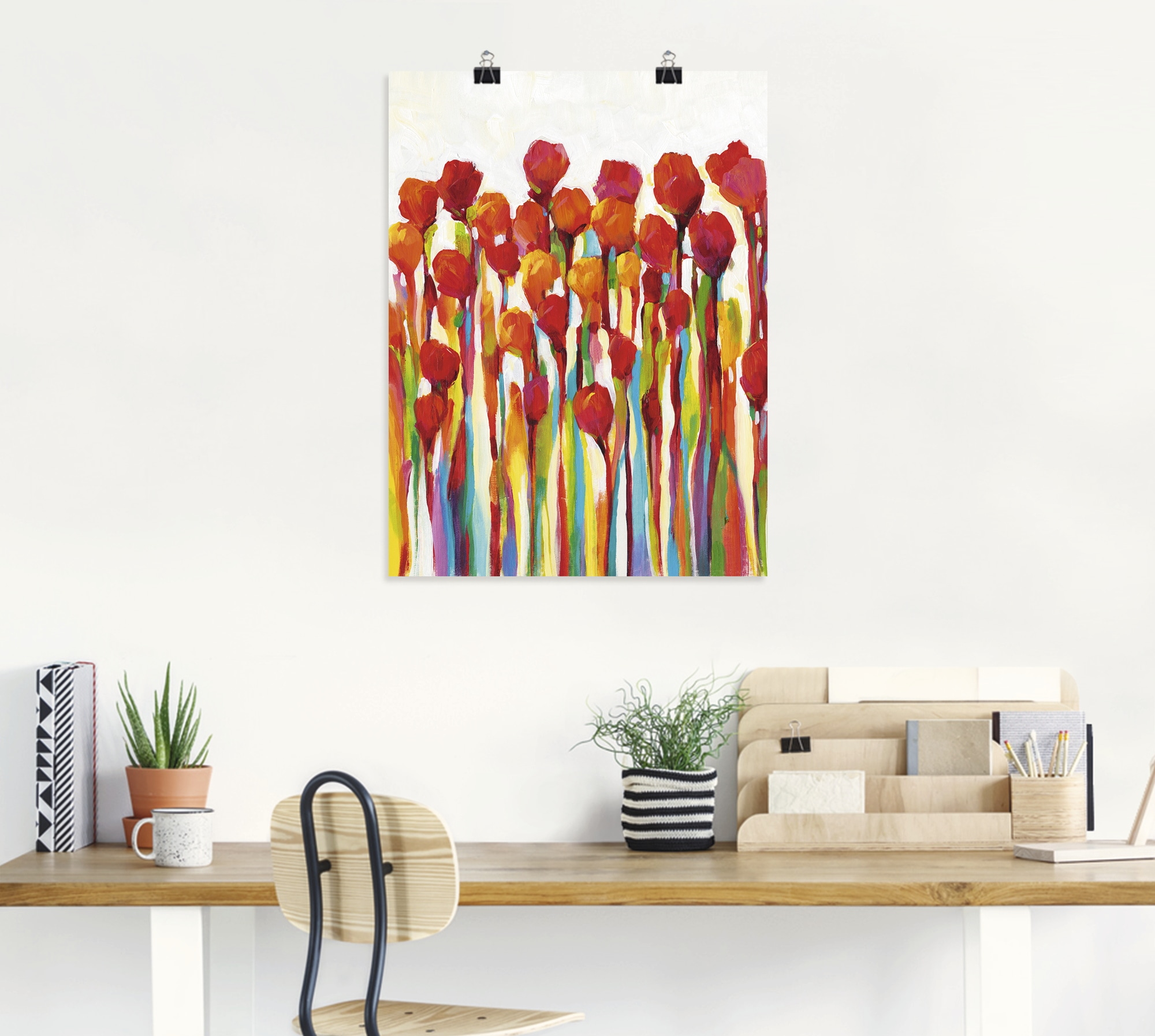 Artland Wandbild "Strotzen mit Farben I", Blumenwiese, (1 St.), als Leinwan günstig online kaufen