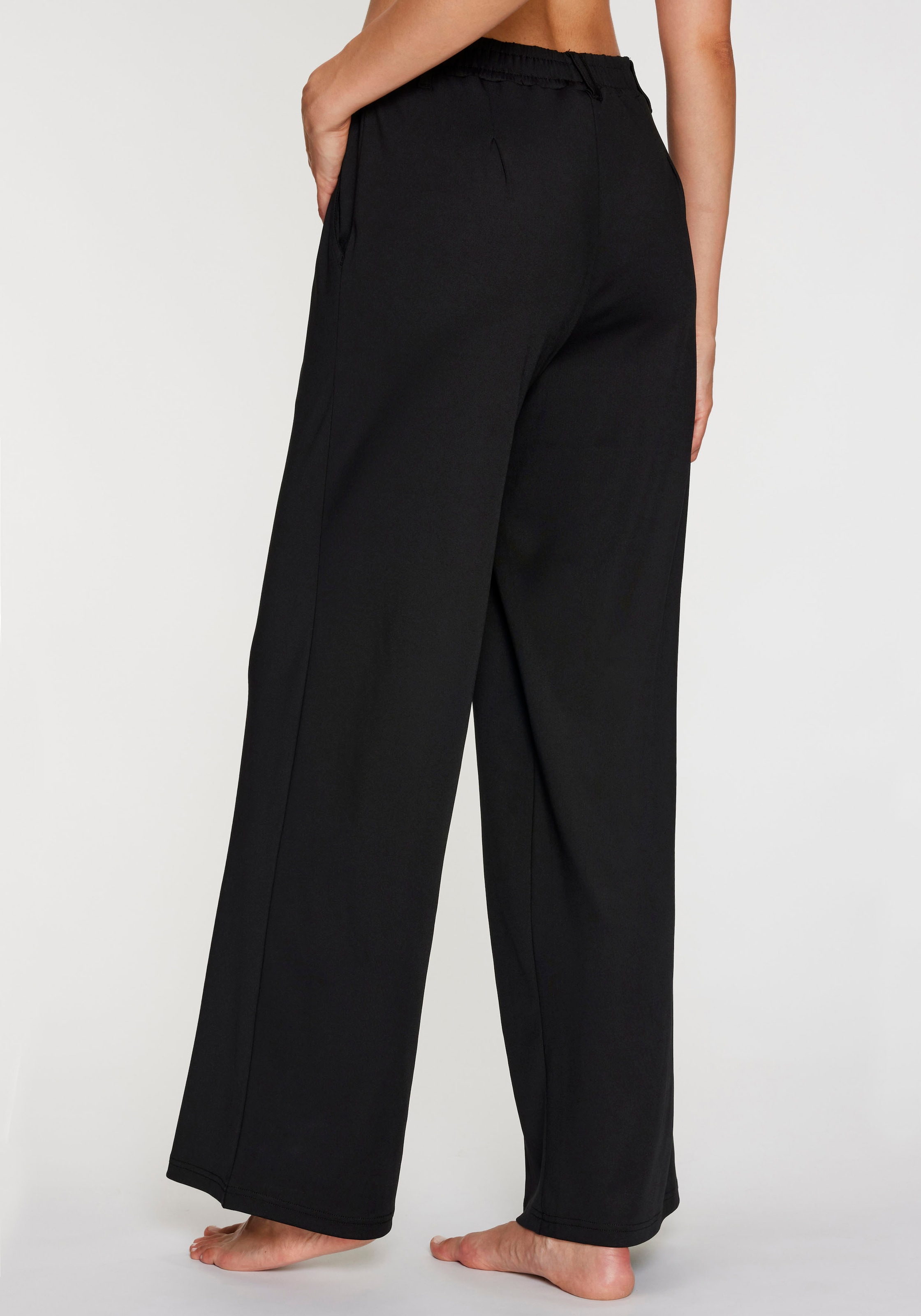 H.I.S Palazzohose  mit weitem Bein und kleinen Falten am Bündchen, Loungewear