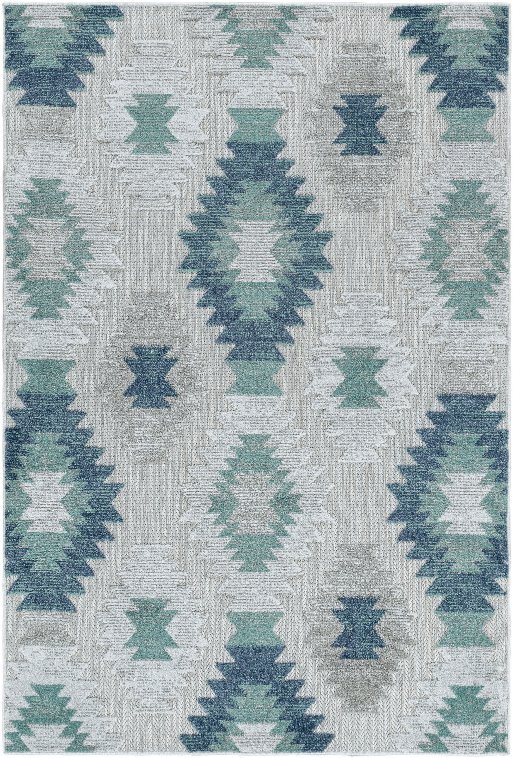 Ayyildiz Teppiche Teppich »BAHAMA 5153«, rechteckig, 8 mm Höhe, Läufer, Flachflor mit Hoch-Tief-Struktur, In-und Outdoor geeignet
