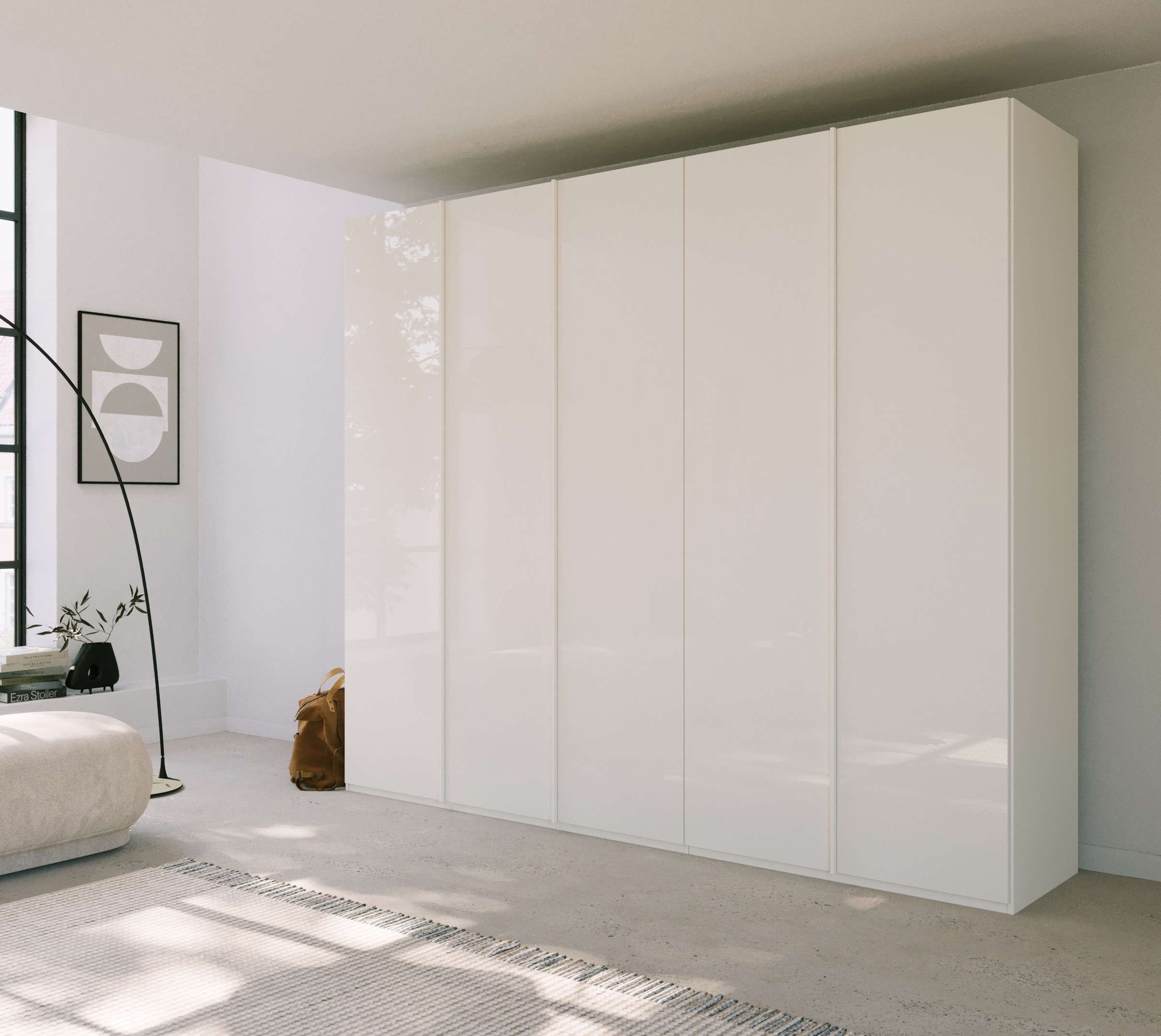 rauch Drehtürenschrank »Skat Meridian«, Glasfront, inkl. Innenspiegel und 4 Innenschubladen