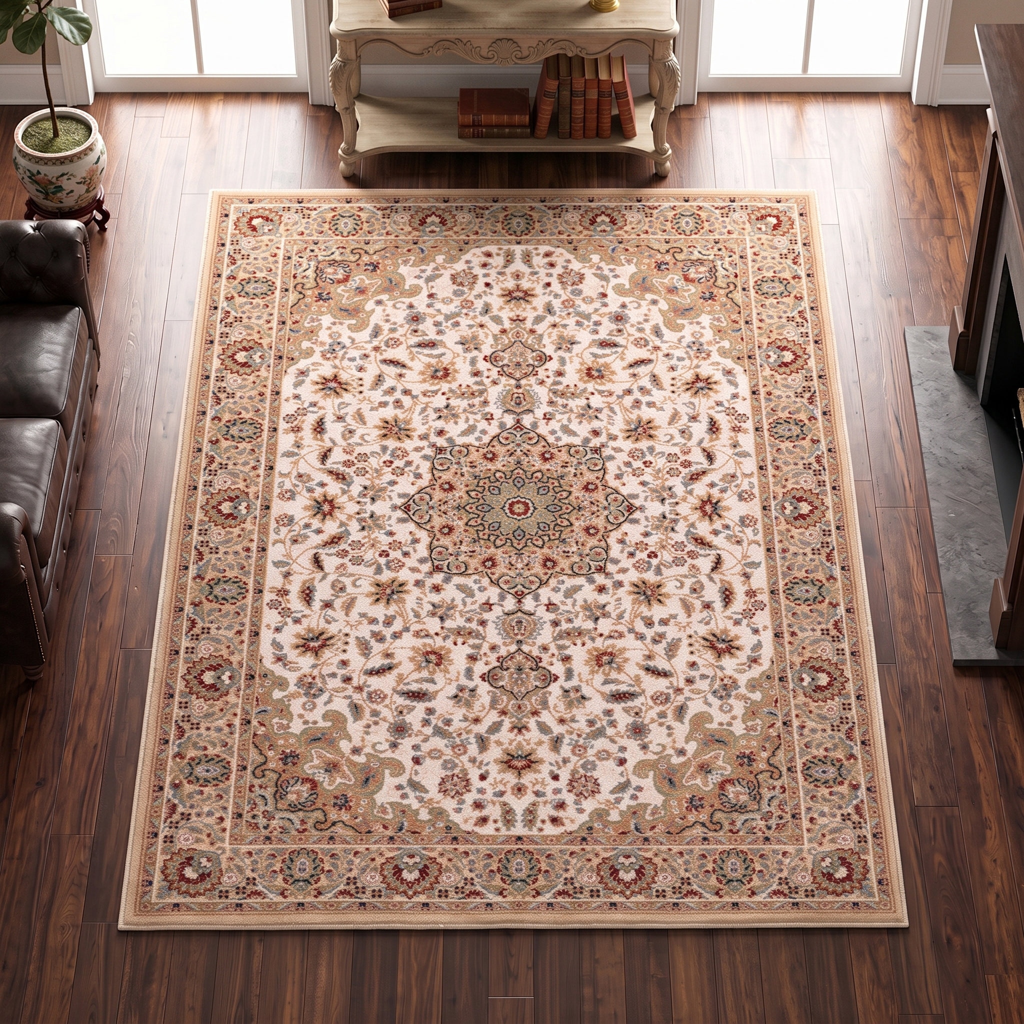 THEKO Wollteppich »Dolna - 859« rechteckig 10 mm Höhe Kurzflor, reine Wolle, Orient-Optik