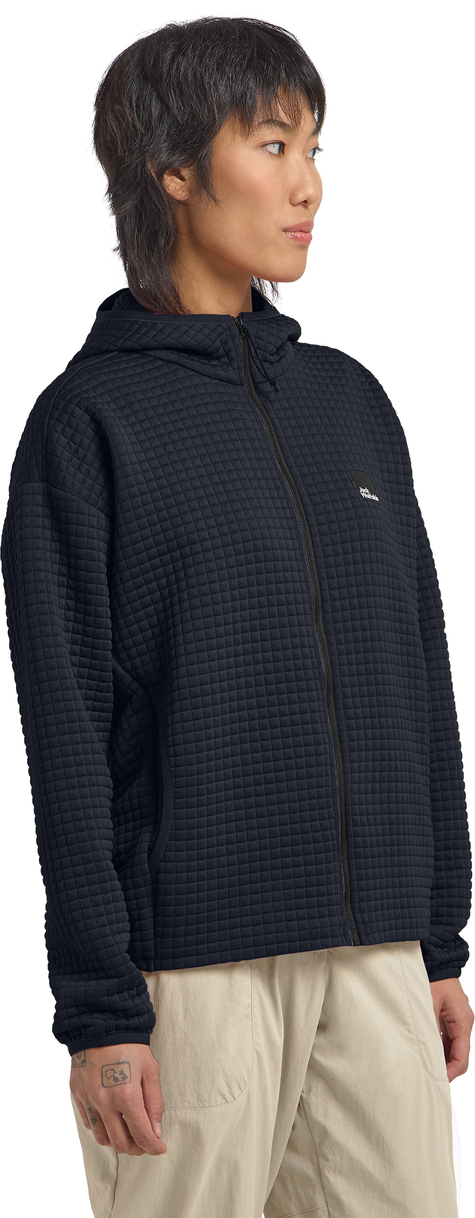 Jack Wolfskin Fleecejacke "MOGARI HOODED FZ W", Atmungsaktiv, leicht, Überg günstig online kaufen