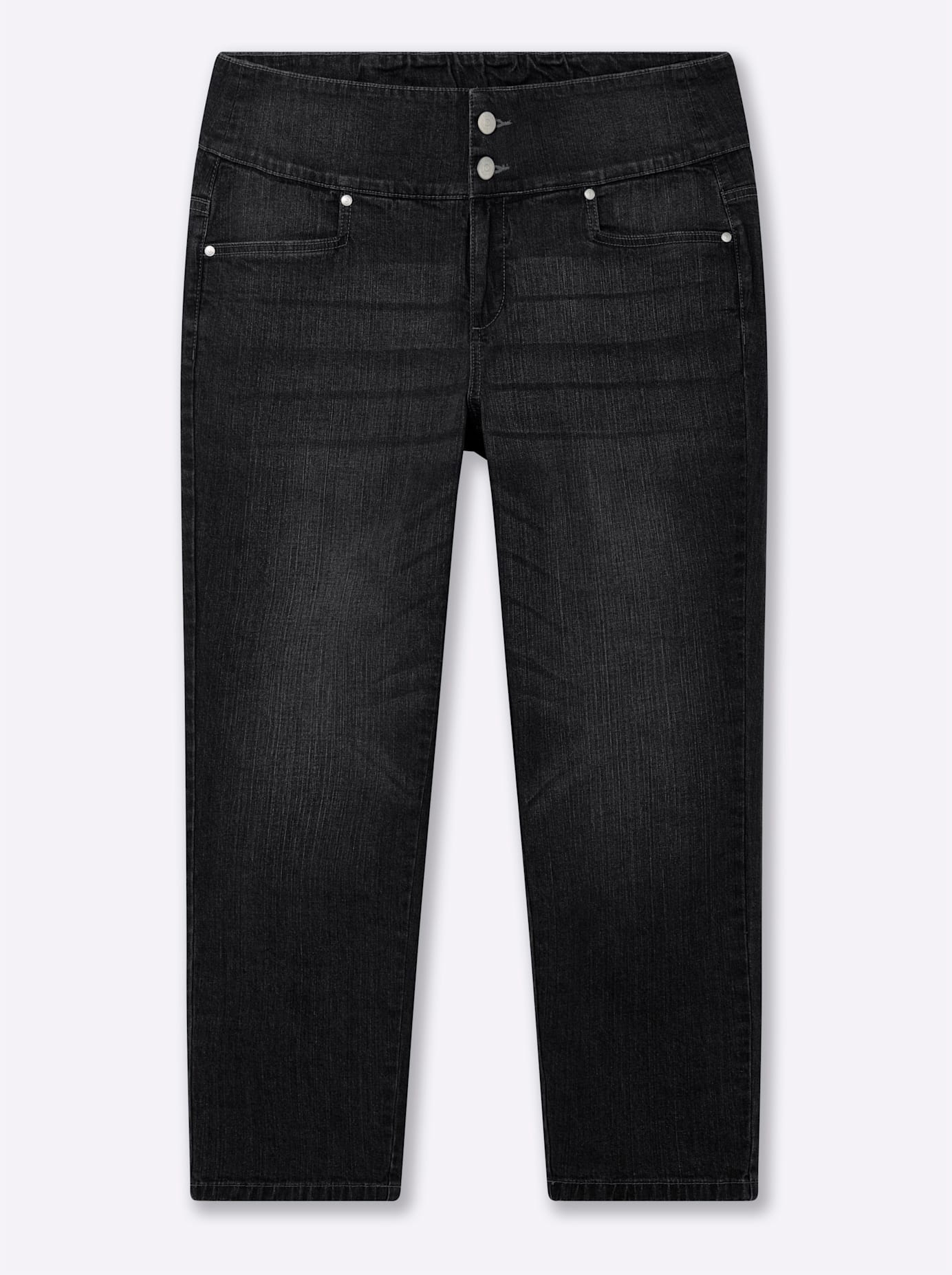 Sheego Anne Curvy Jeans Black Denim Size 48 5