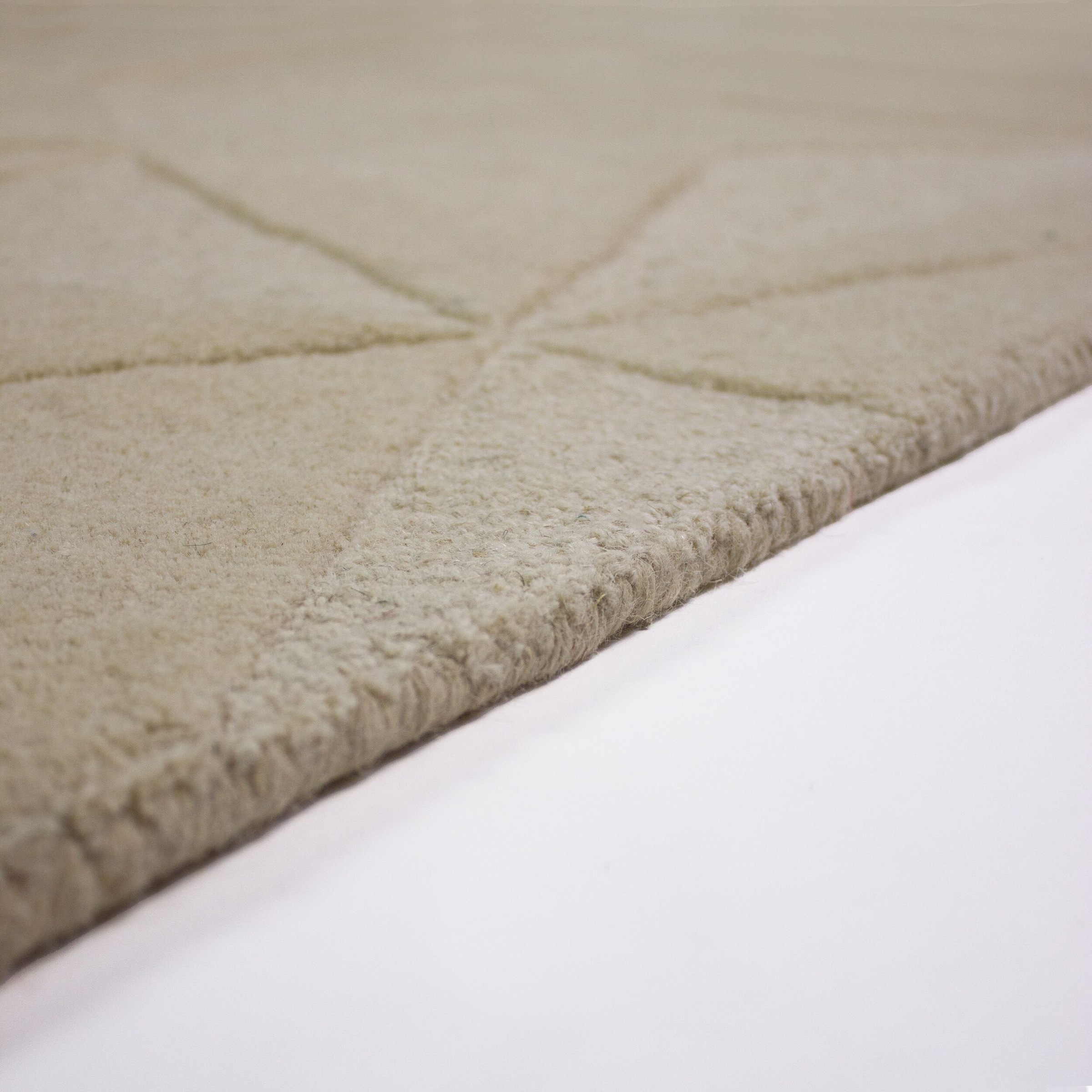 FLAIR RUGS Teppich »SHARD« rechteckig 10 mm Höhe Hoch-Tief Effekt, Handgearbeitet