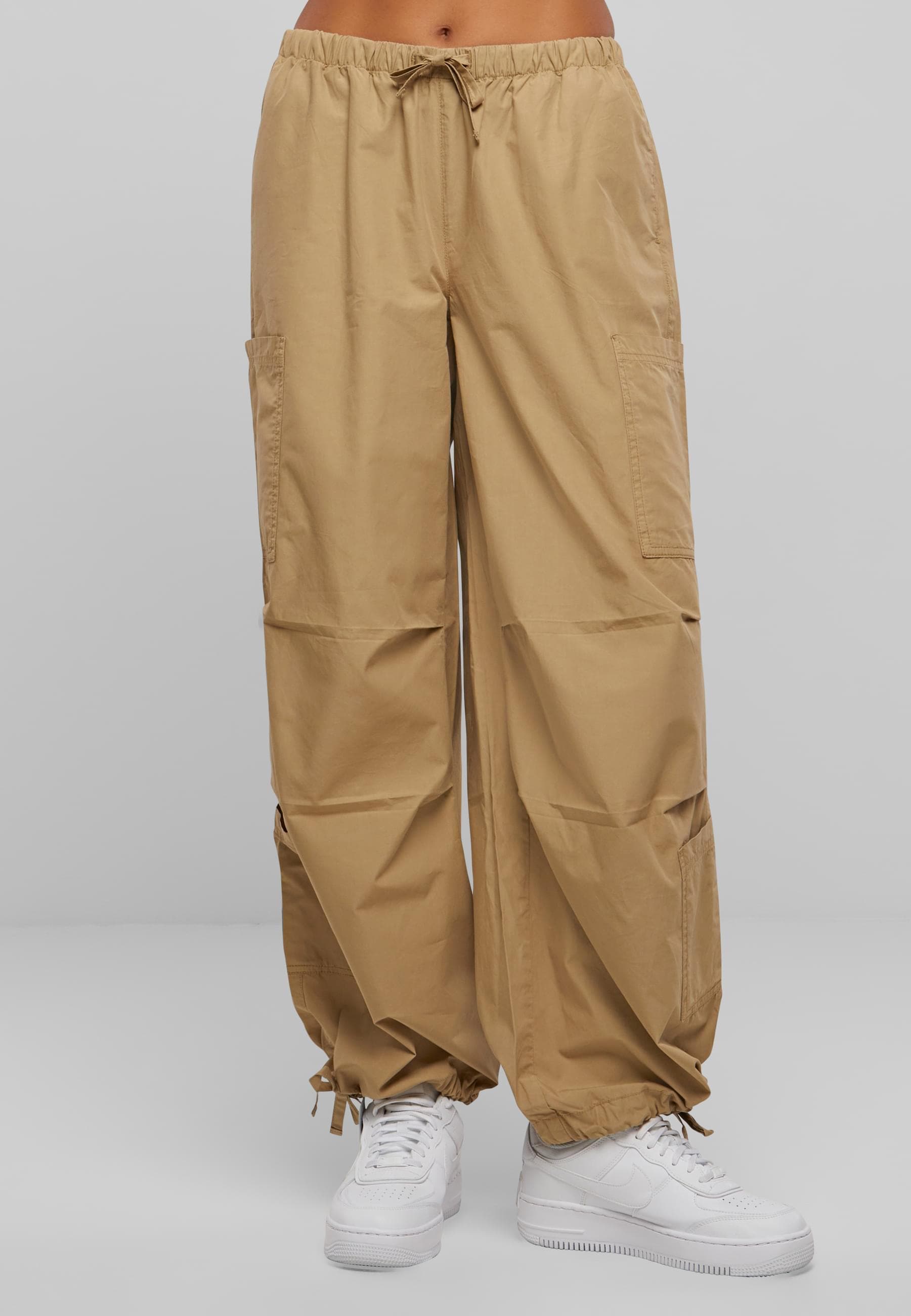 URBAN CLASSICS Cargohose »Urban Classics Ladies Cotton Cargo Parashute Pants«, (1 tlg.)