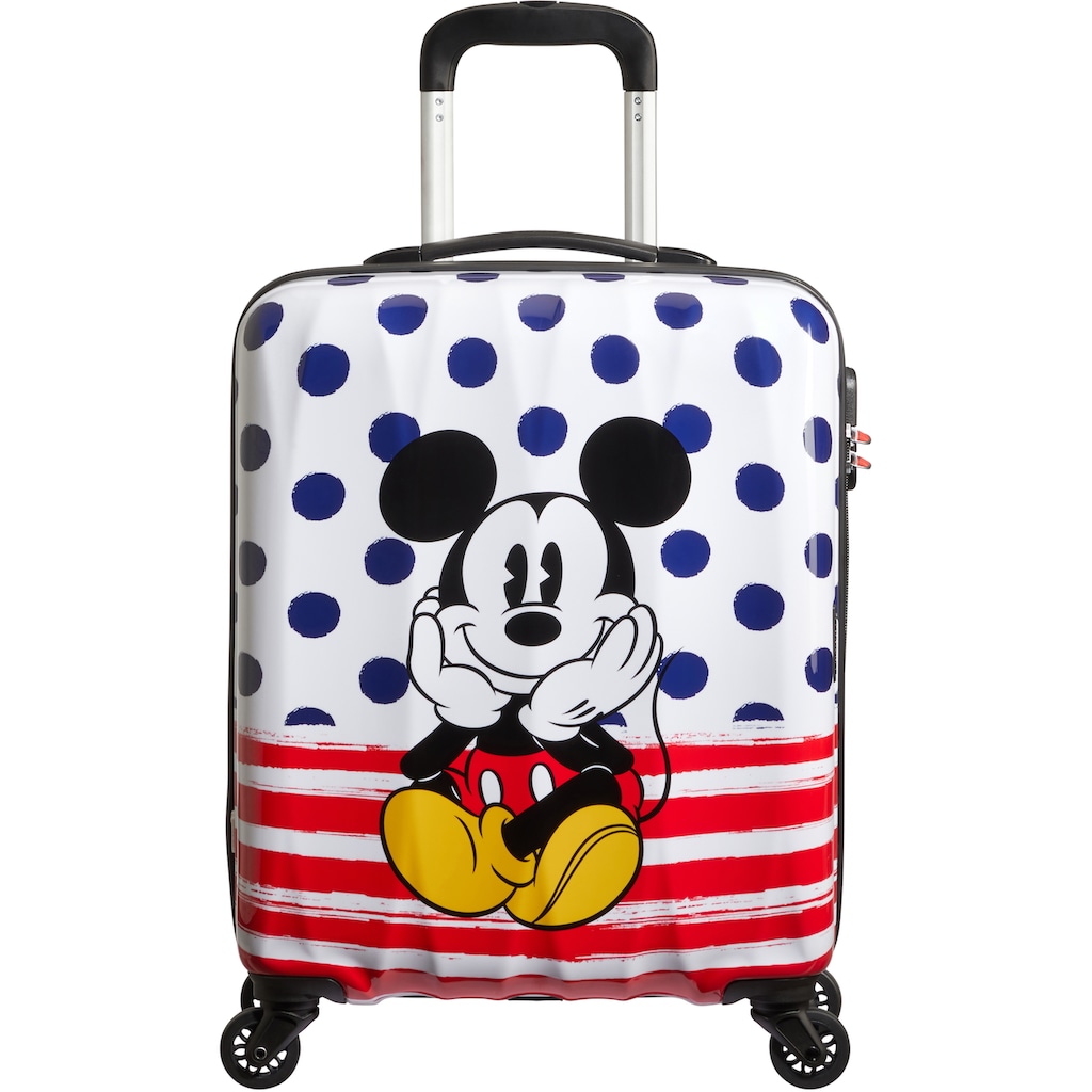 American Tourister® Hartschalen-Trolley »Disney Legends, Mickey Blue Dots, 55 cm«, 4 Rollen