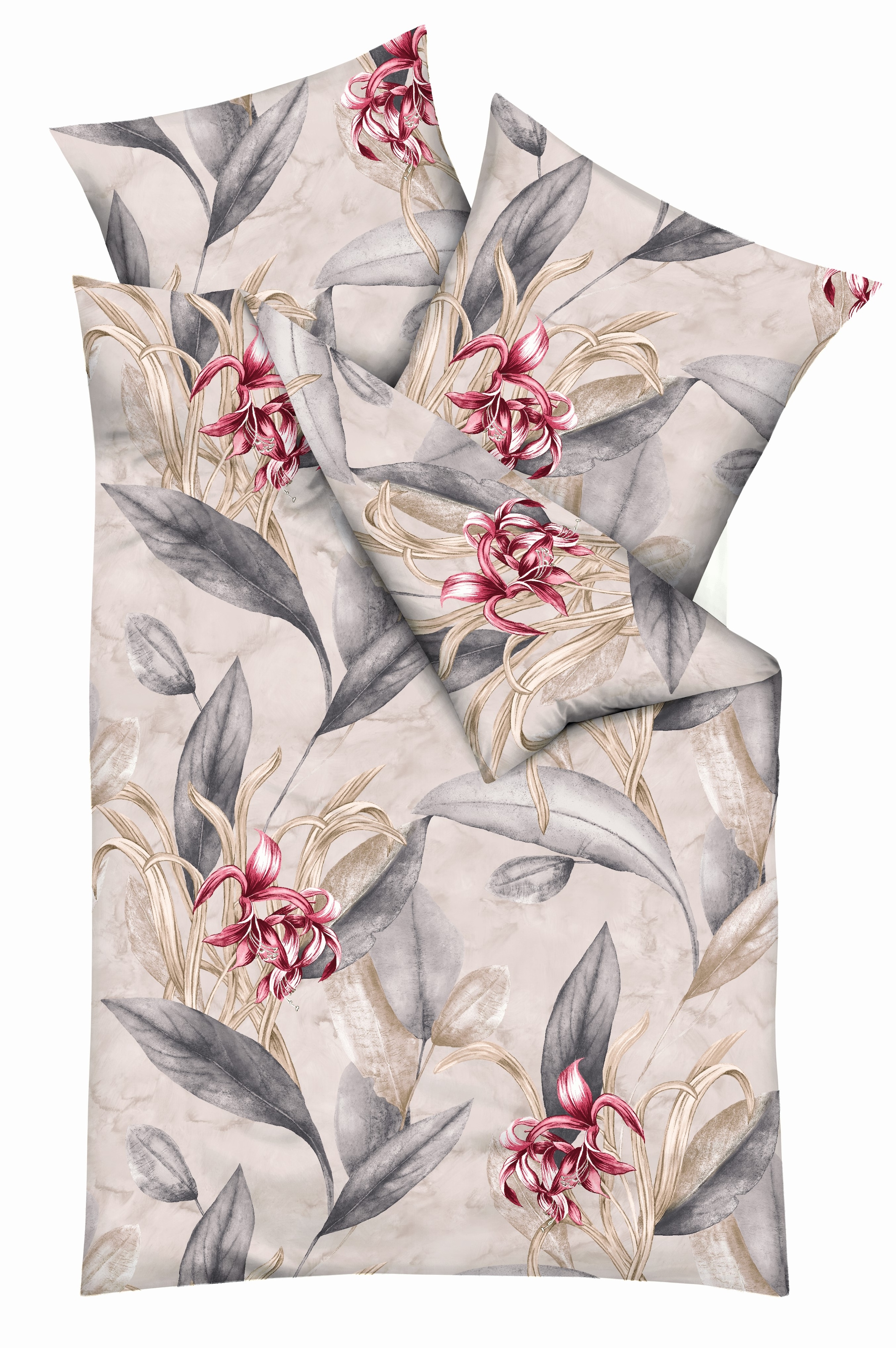 Kaeppel Bettwäsche "Asmara" 2 Stk. tlg. Mit großen Blumen günstig online kaufen