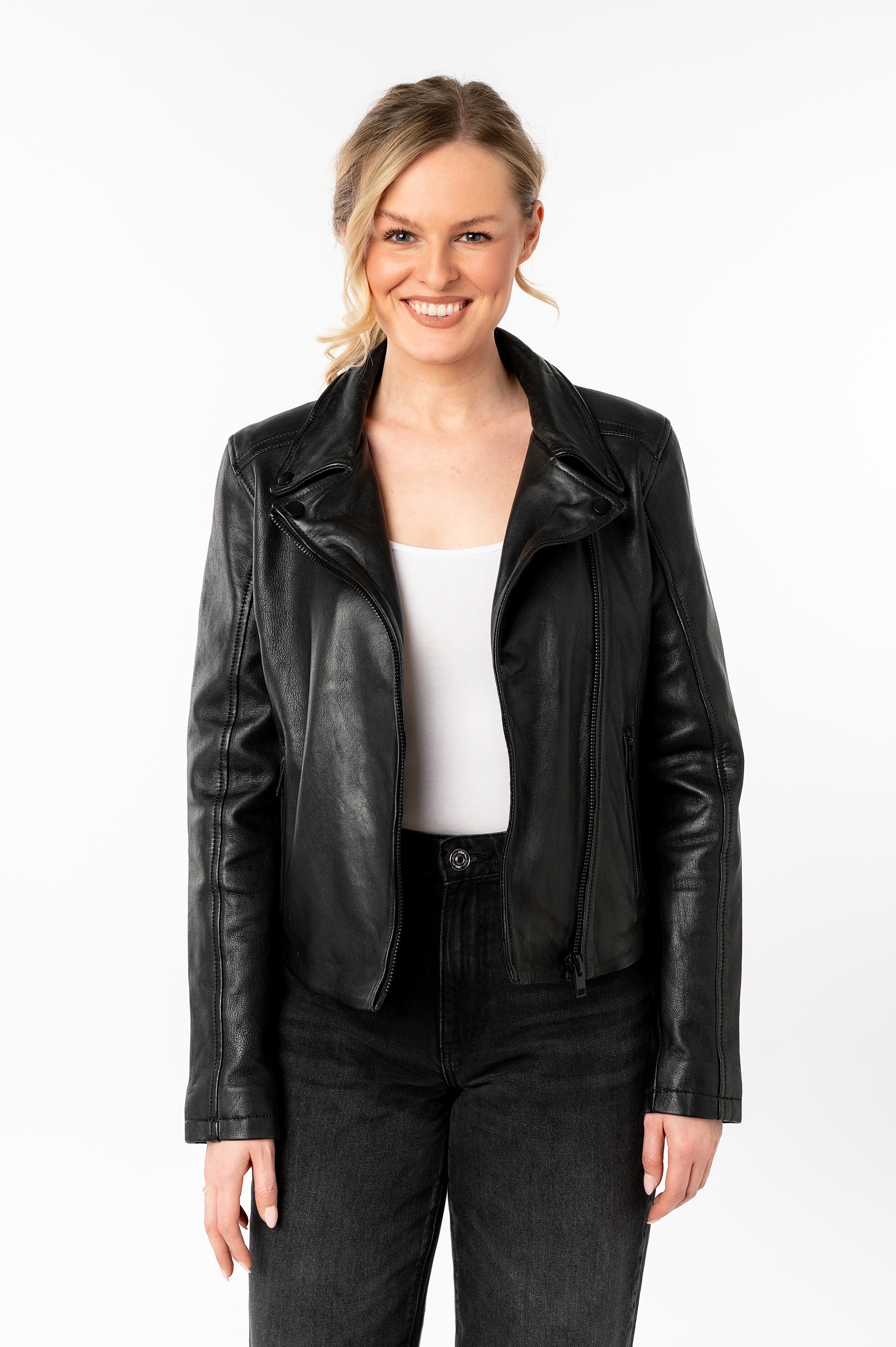 Mauritius Lederjacke "MWMishell SF", mit Reverskragen, Slim Fit günstig online kaufen