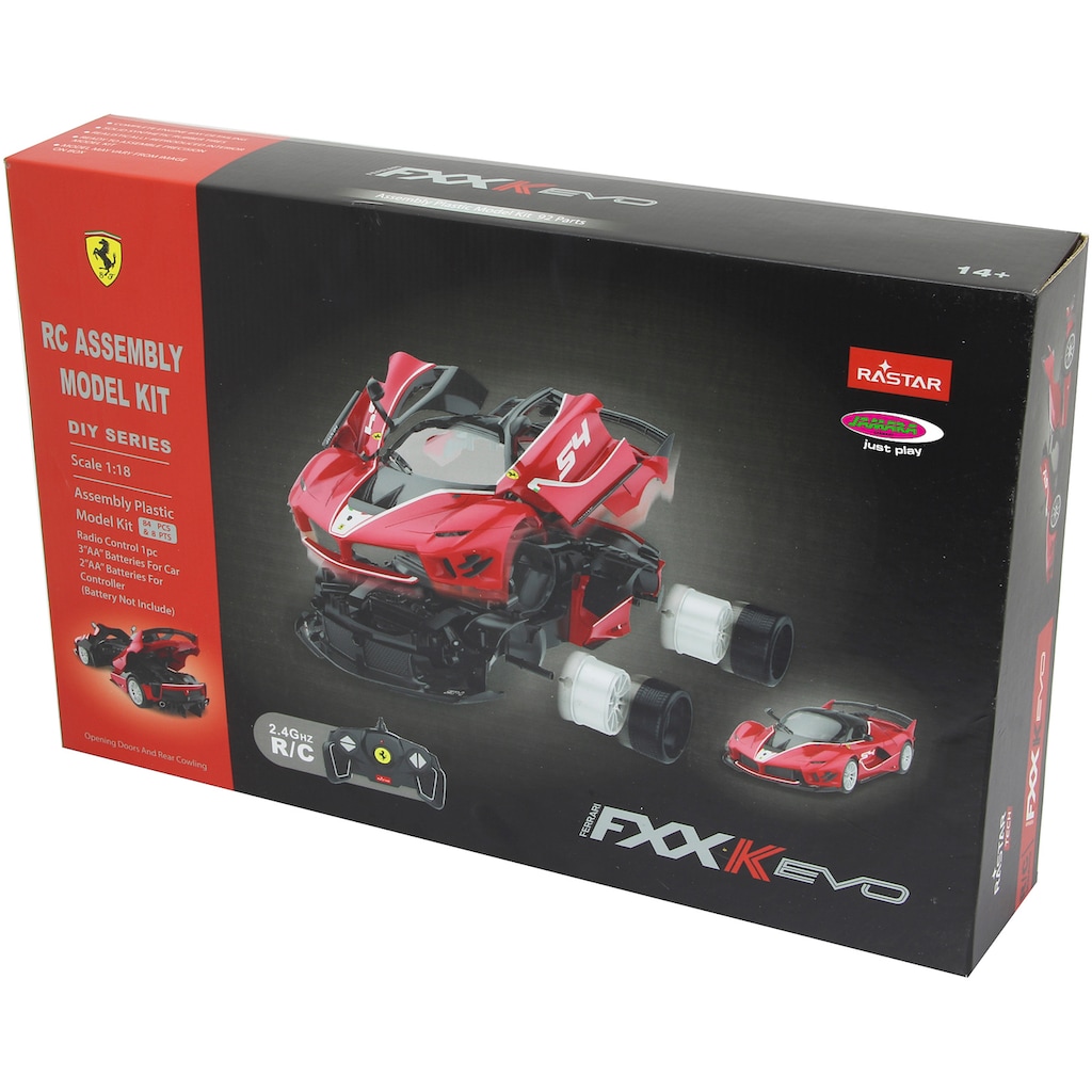 Jamara Modellbausatz »Ferrari FXX K Evo 1:18, rot - 2,4 GHz«, 1:18